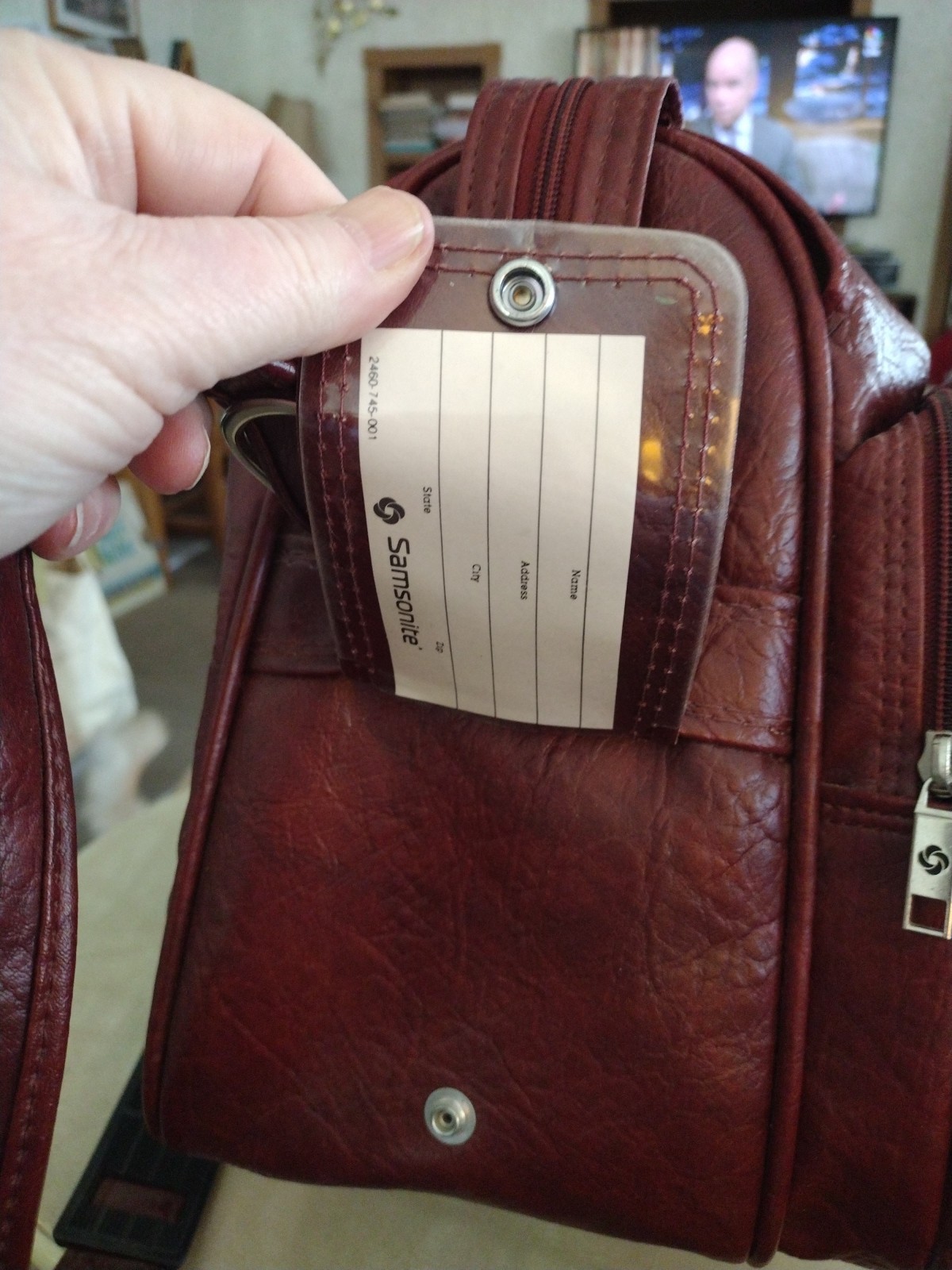 Vintage Samsonite Silhouette Overnight Travel Bag Carry On Maroon