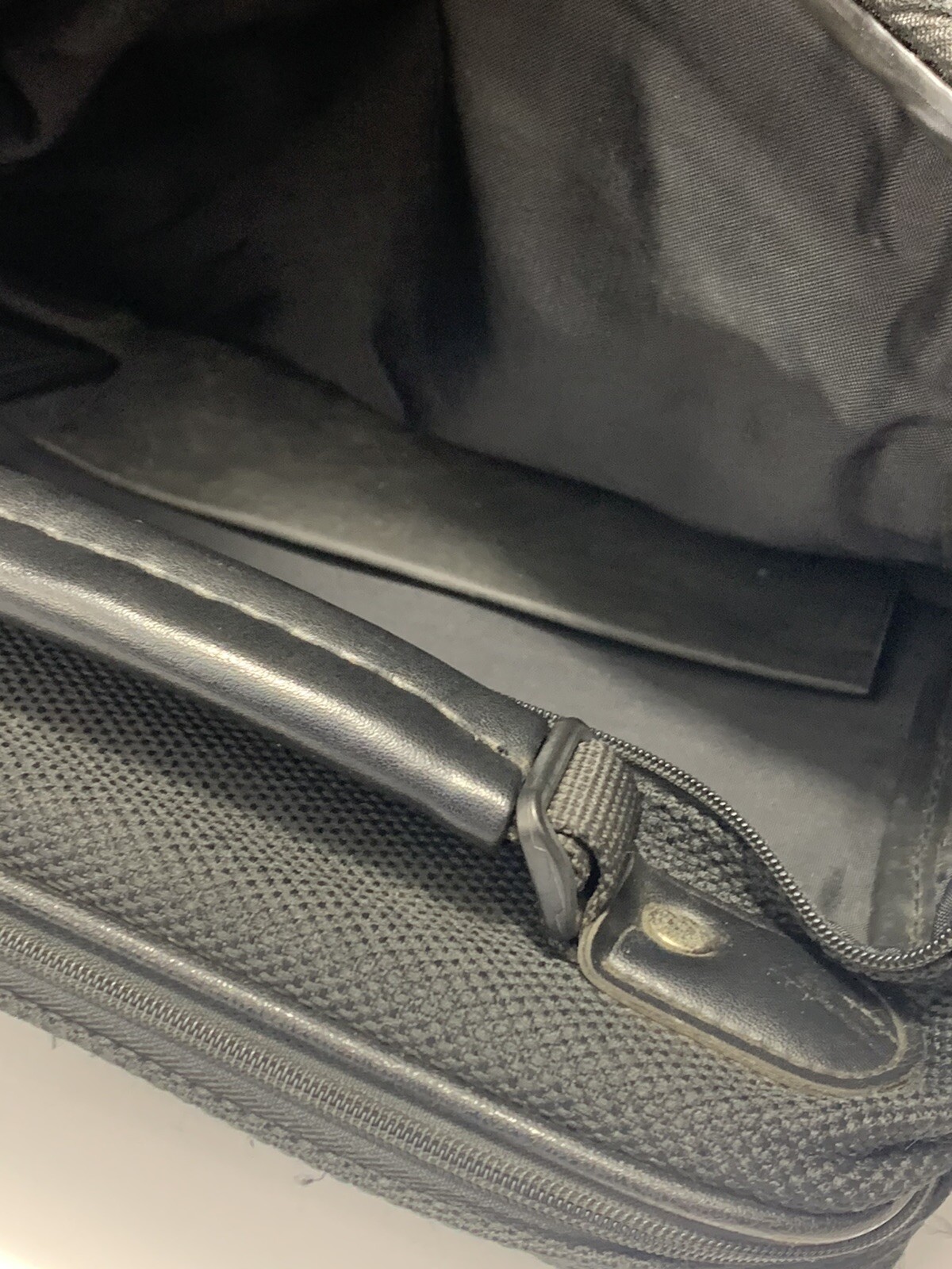 Vintage Samsonite Tweed Luggage Black Shoulder Messenger Bag 12 x 12 (Black)