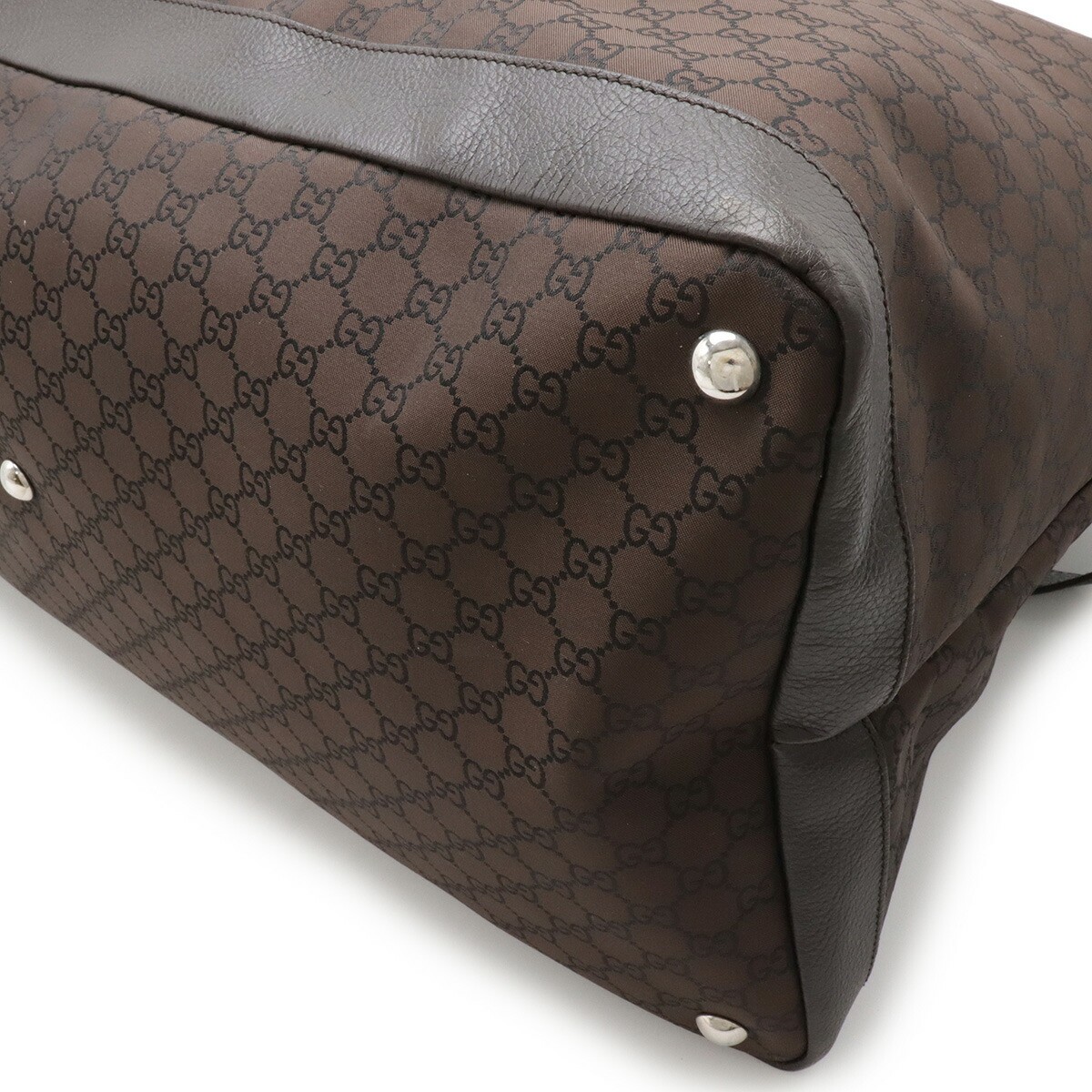 Gucci GG Nylon Leather 2way Travel Bag – DUTY FREE