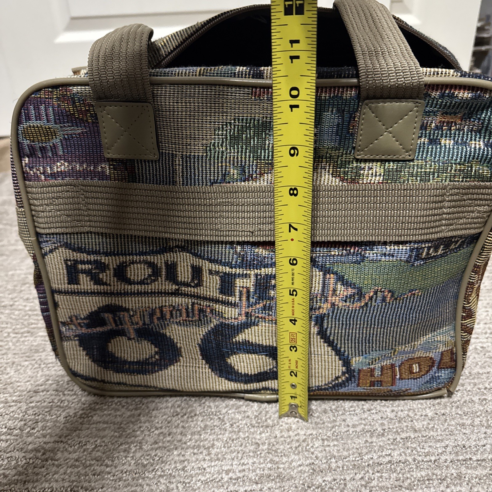Vintage Pioneer Express Route 66 Tapestry Weekender Travel Carry on Luggage Bag