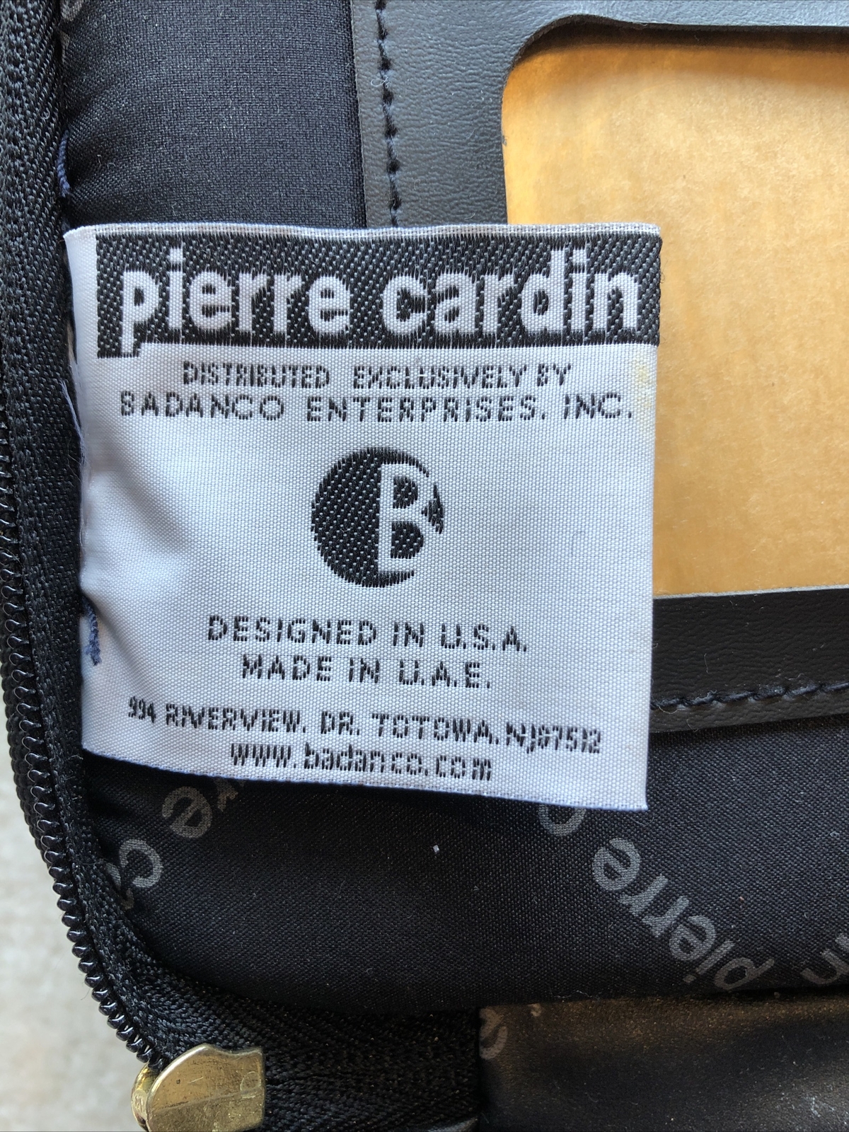 Vintage Pierre Cardin Medium Travel Makeup Toiletry Accessory Case Woven Canvas