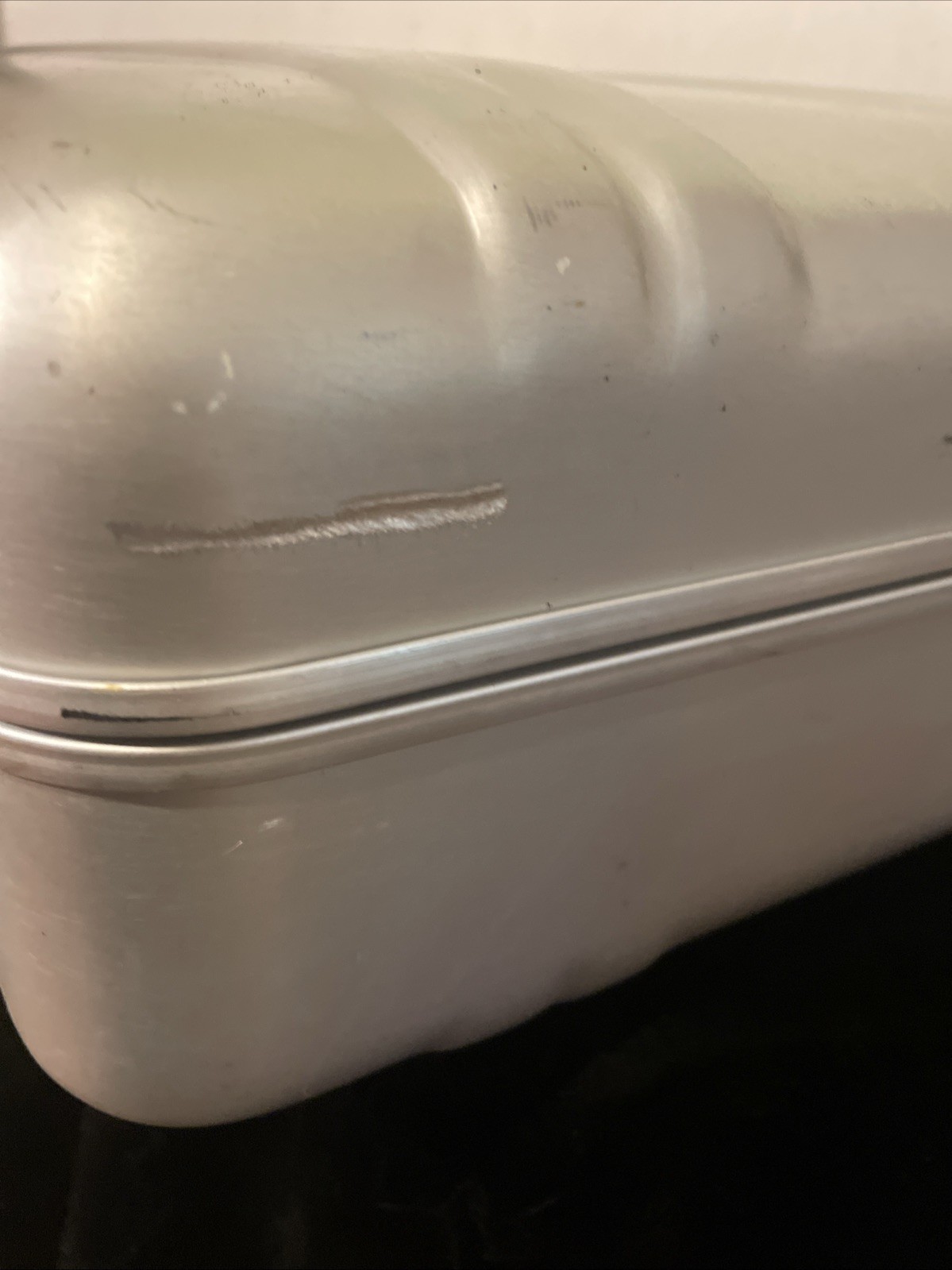 Vintage Zero Halliburton Aluminum Case With A Center Combo Lock