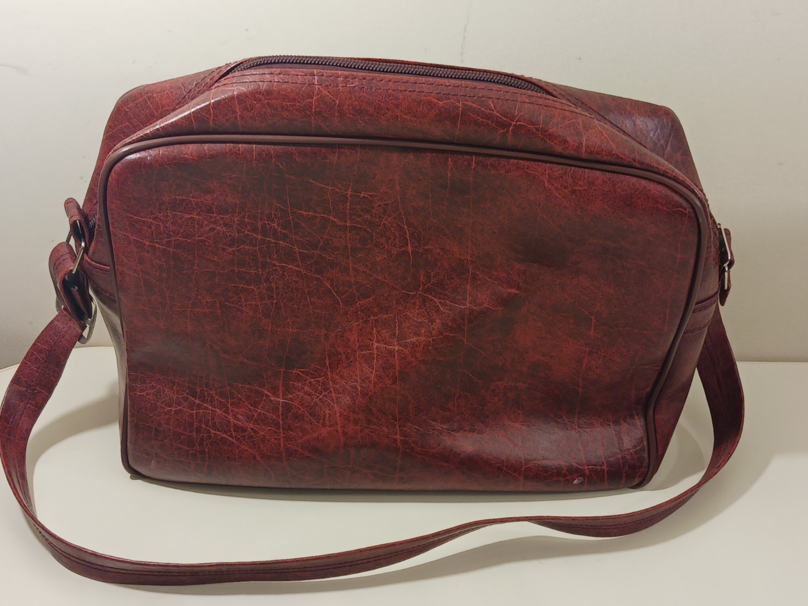 Vintage 60s 70s Red Mercury Suitcase Travel Bag Luggage Travel Case Samsonite