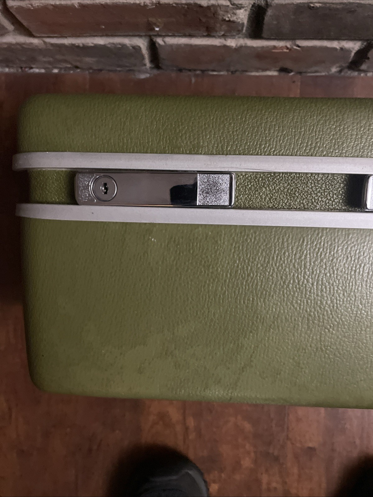 Samsonite Vintage Green Royal Traveller Medalist Cosmetic Makeup Case No Key GC