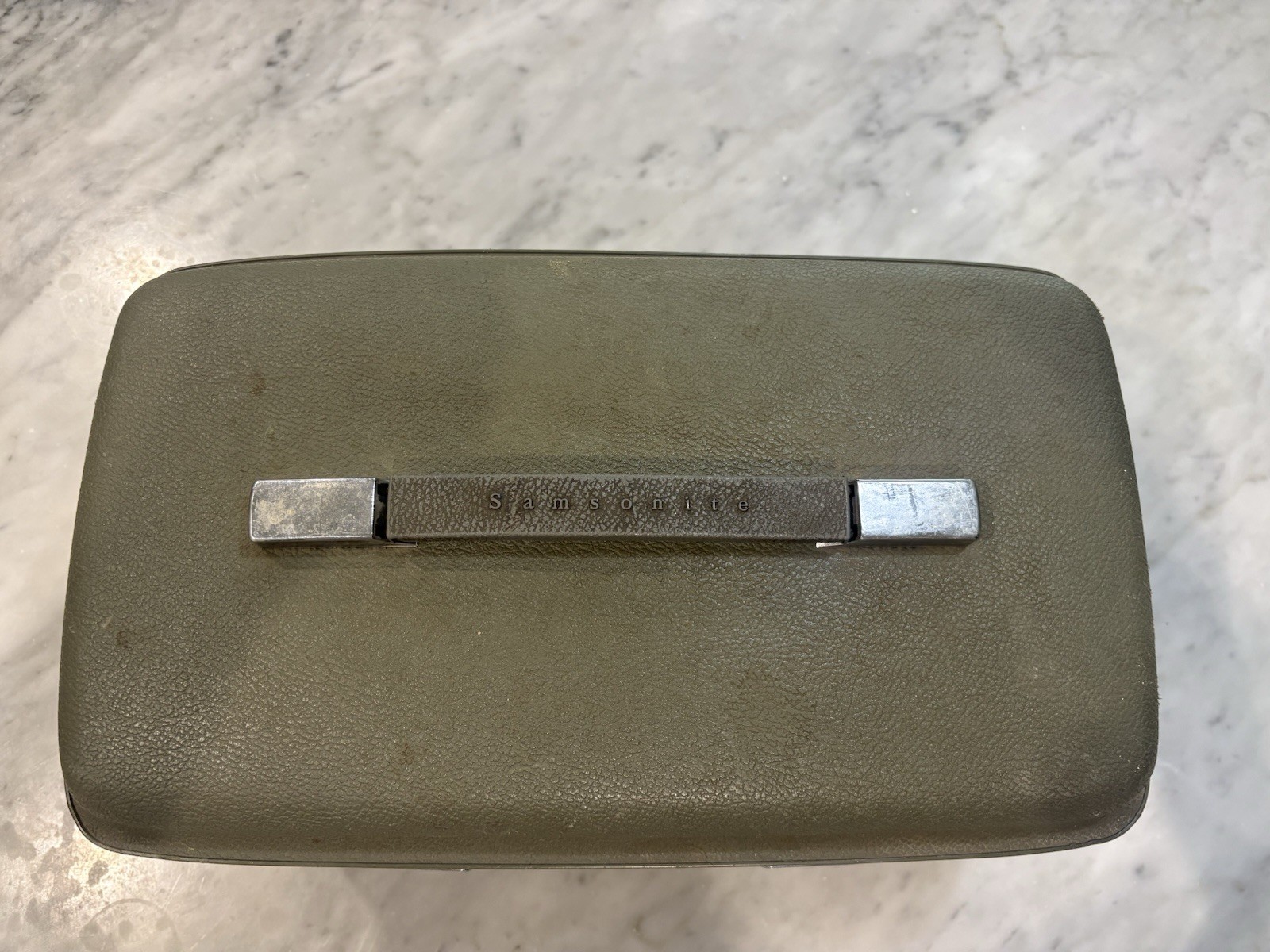 Vintage Mid-Century Modern Samsonite Saturn Hard Shell Train Case Retro Travel