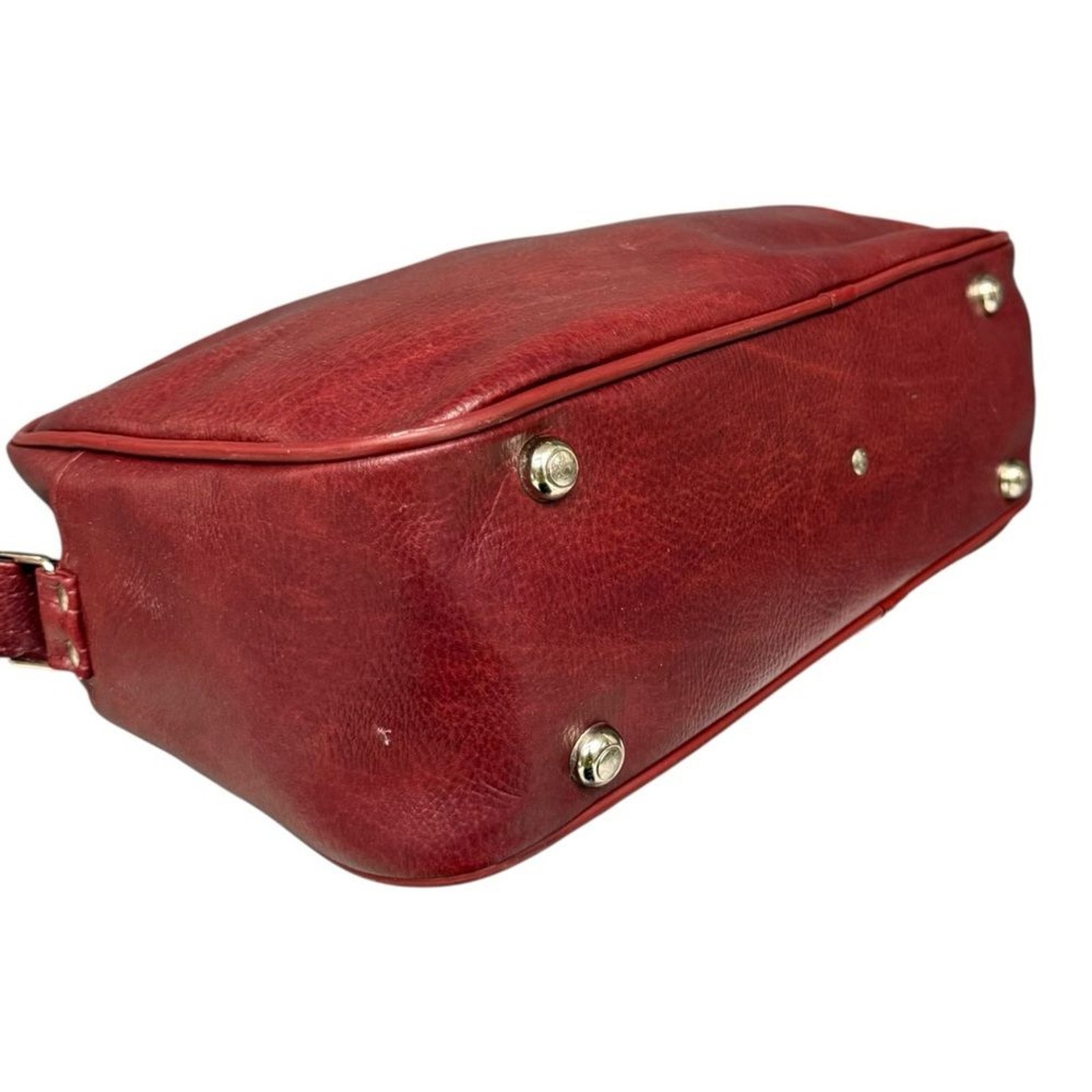 Vintage Samsonite Red Faux Leather Vintage Laptop Business Travel Bag
