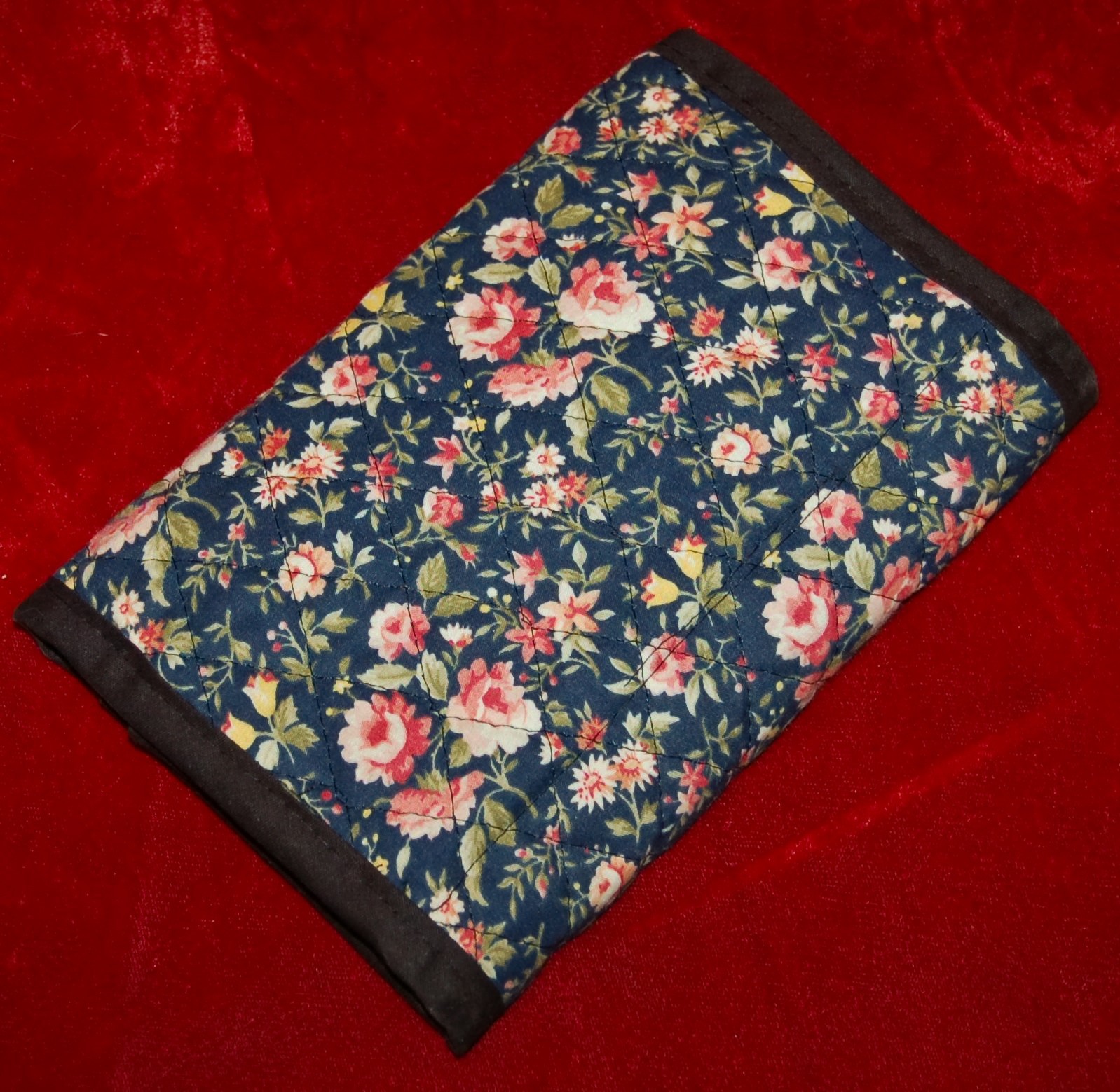 VINTAGE Folding Valet Cosmetics Travel Bag 100% Cotton Handcrafted in California