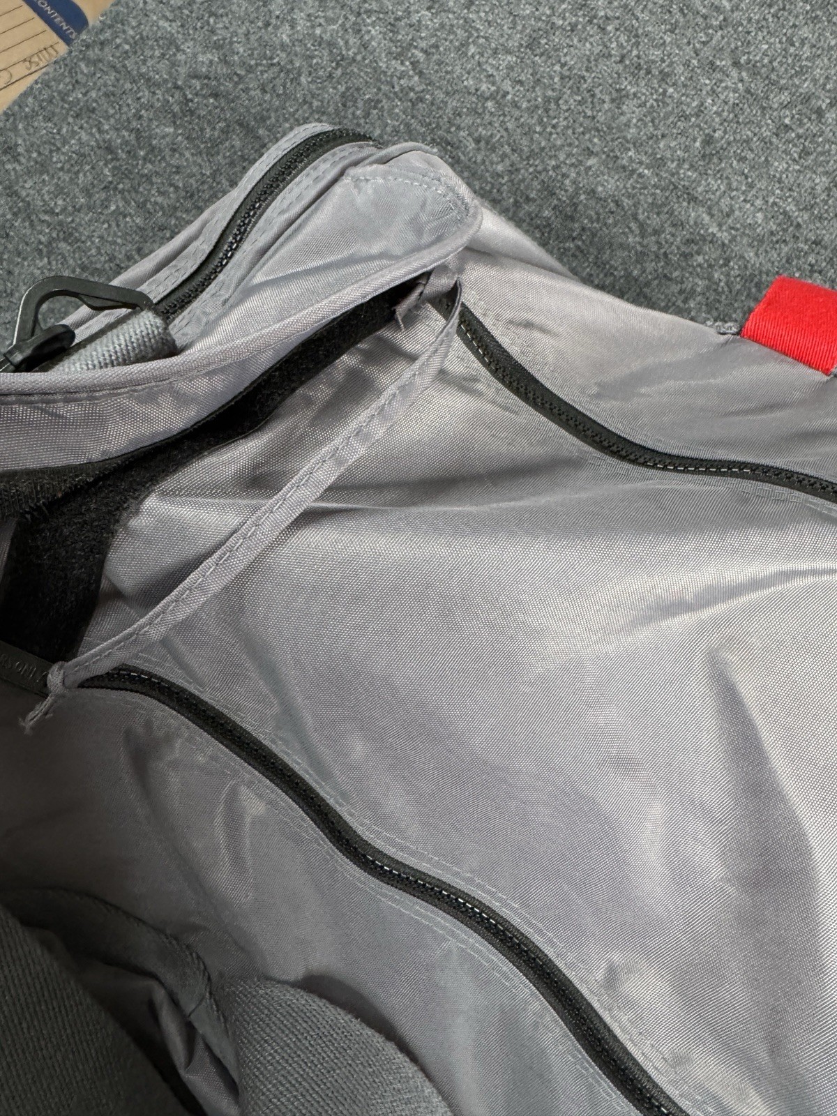 Vintage Members Only Duffel Crossbody Bag Suitcase Unisex Gray