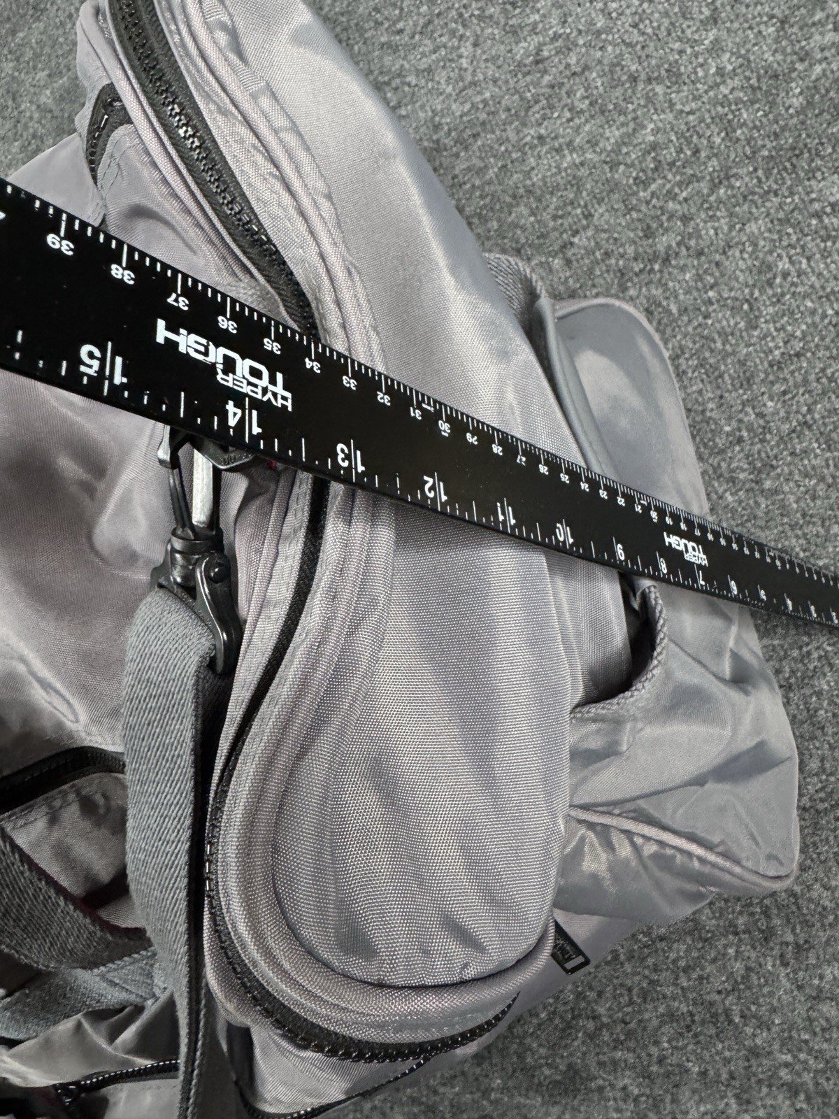 Vintage Members Only Duffel Crossbody Bag Suitcase Unisex Gray