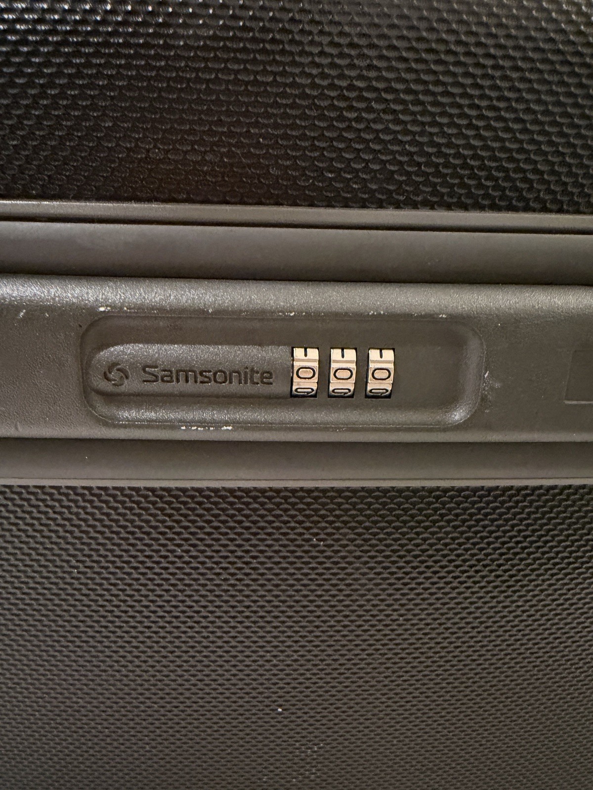 Samsonite 90’s Black Train Case Cosmetic Case, Mirror, & Combin. Lock