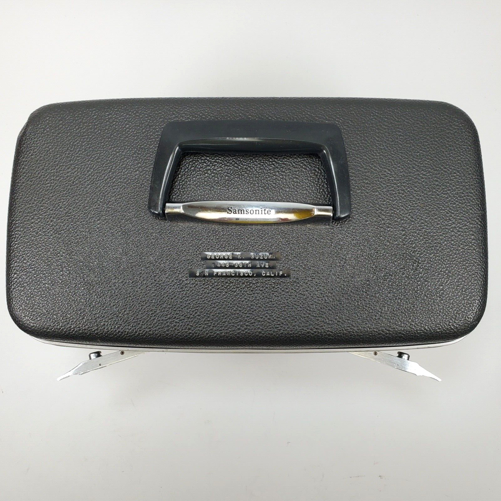 Vintage Samsonite Silhouette Luggage Profile II Train/Beauty Case Oxford Grey