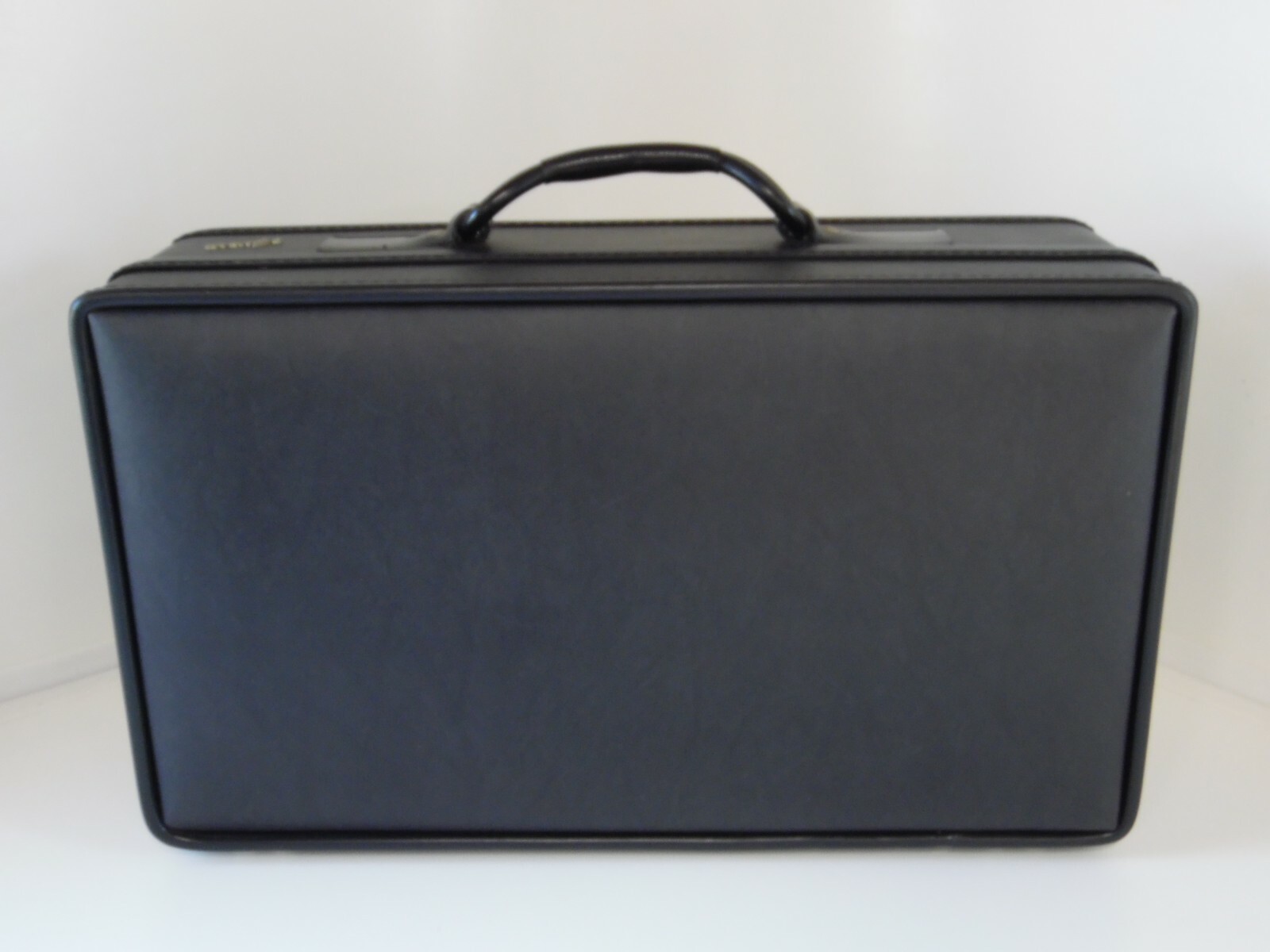 vintage aero-pak suitcase antique lined with info and key