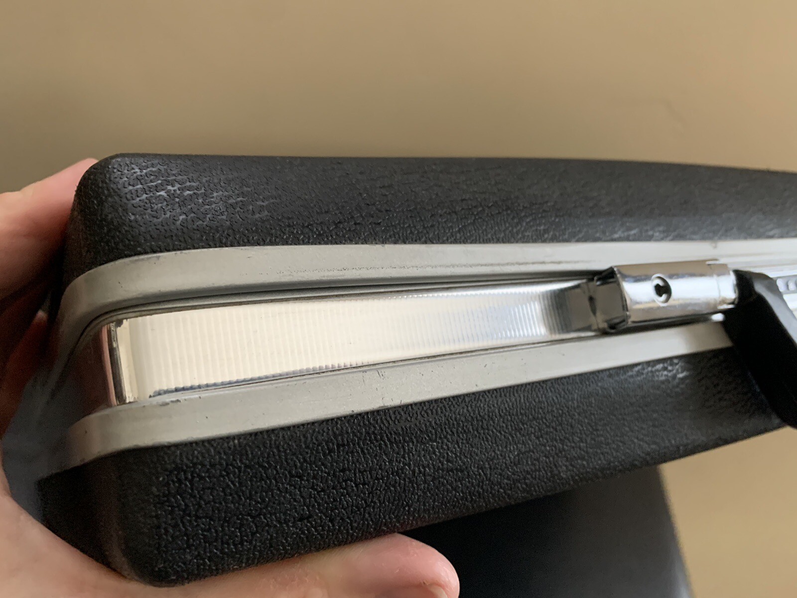 Vintage 70s Samsonite Executive Hardshell Briefcase No Keys Laptop Carryon Black