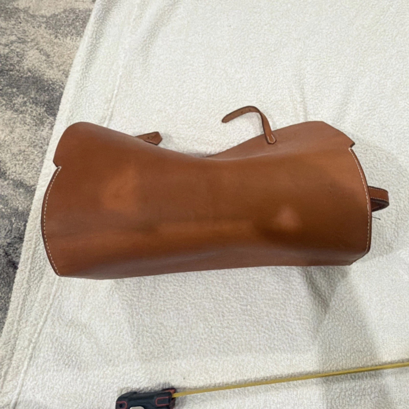 Portmanteau Travel Bag 18th Century Leather Antique Vintage