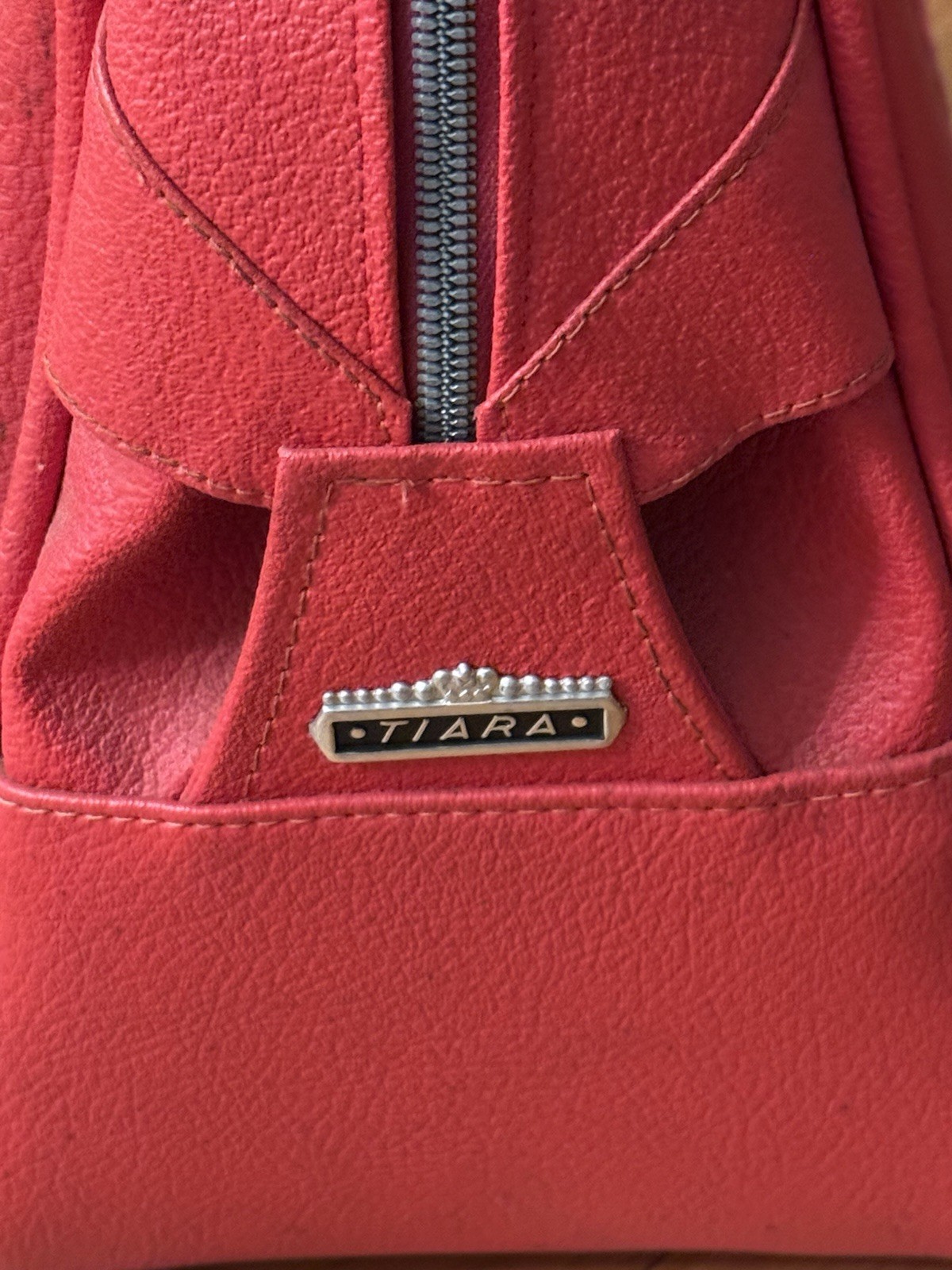 Vintage American Tourister Tiara Red Luggage Set Garment Suitcase + Carry On 60s