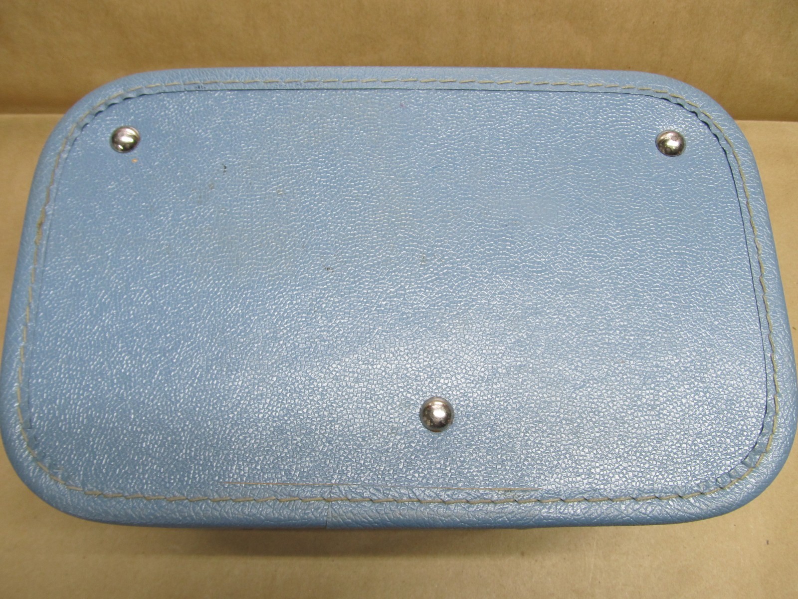 Vintage Carry On/Travel/Beauty Case – Med. Blue – Lock Works/No Key