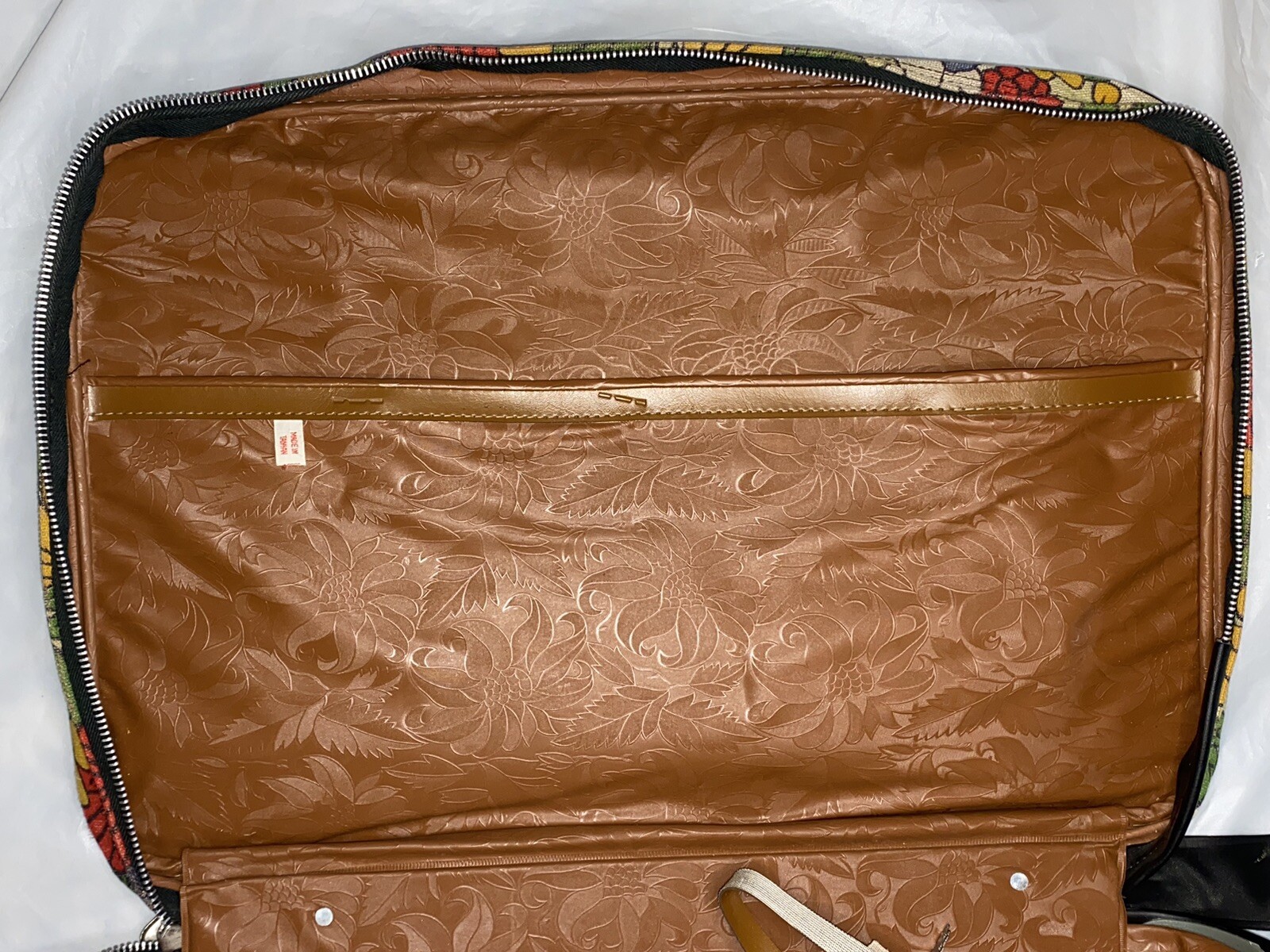 Vtg 60s/70s TRAVEL BAG SUITCASE RETRO Flower Power Mod Retro K- Line
