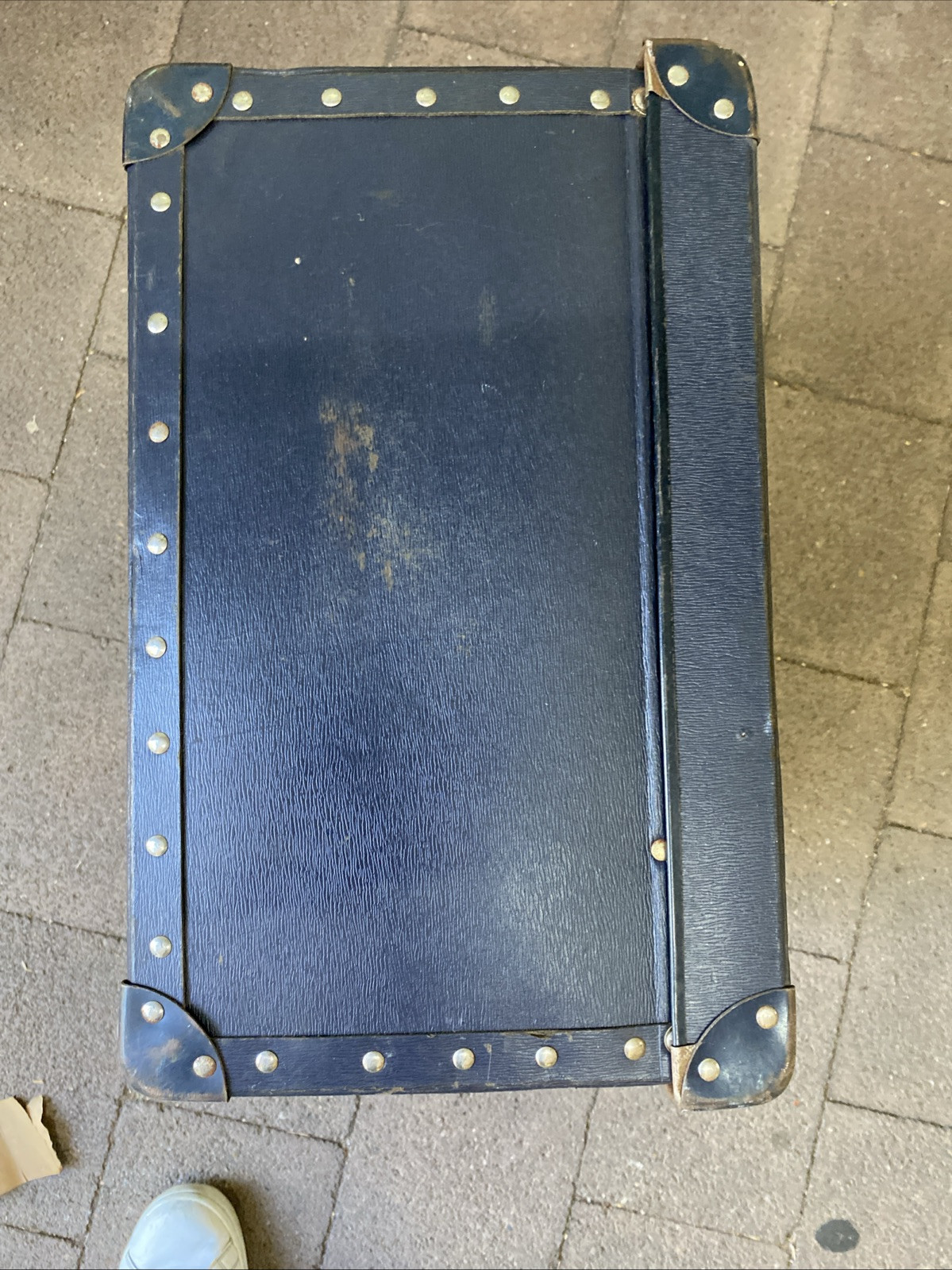 Vintage Black 1930’s JAXON Skychief Suitcase Hardshell 46x26x40cm