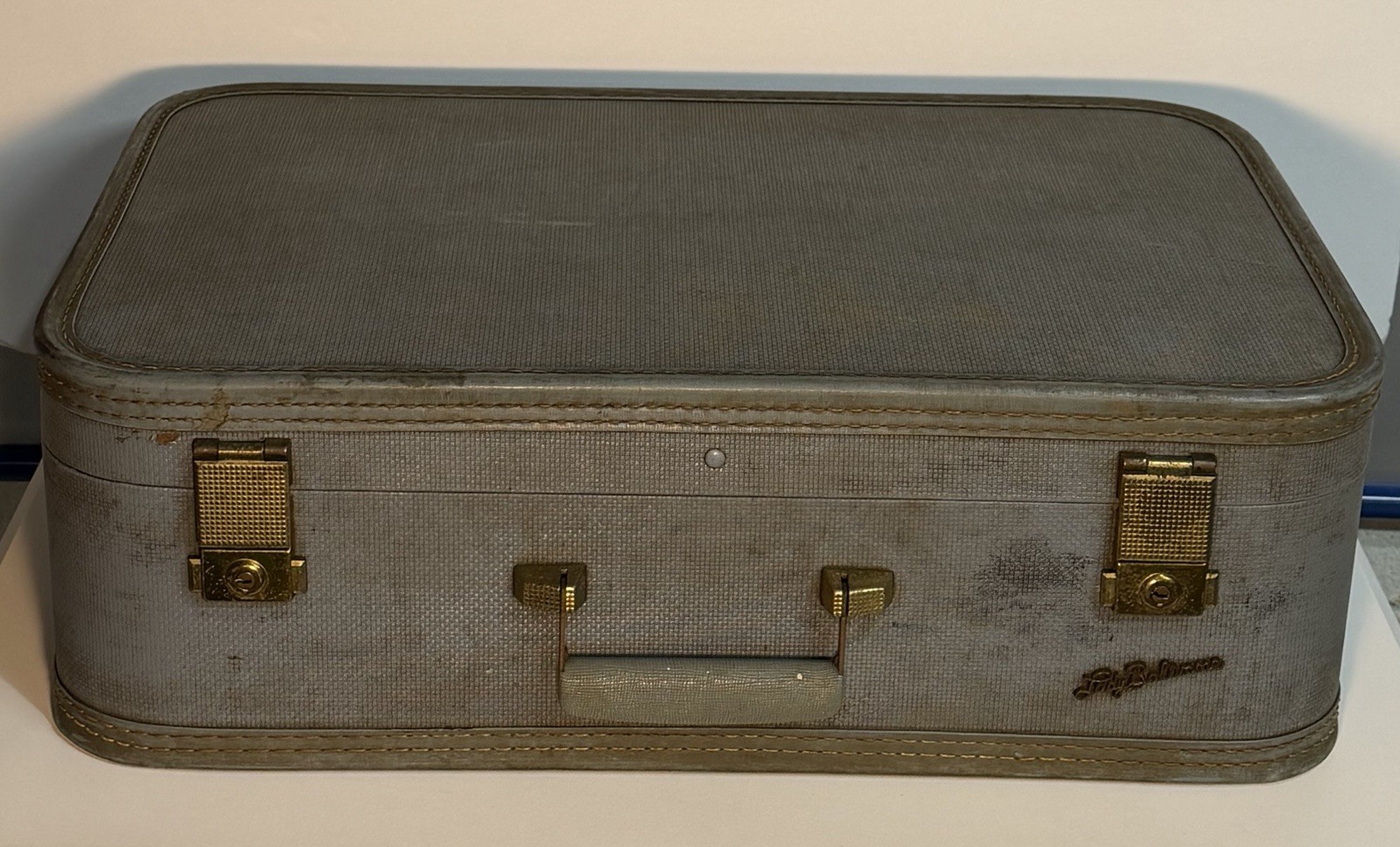 Vintage Lady Baltimore Suitcase Baltimore Luggage Co Blue Mid Century 1950s