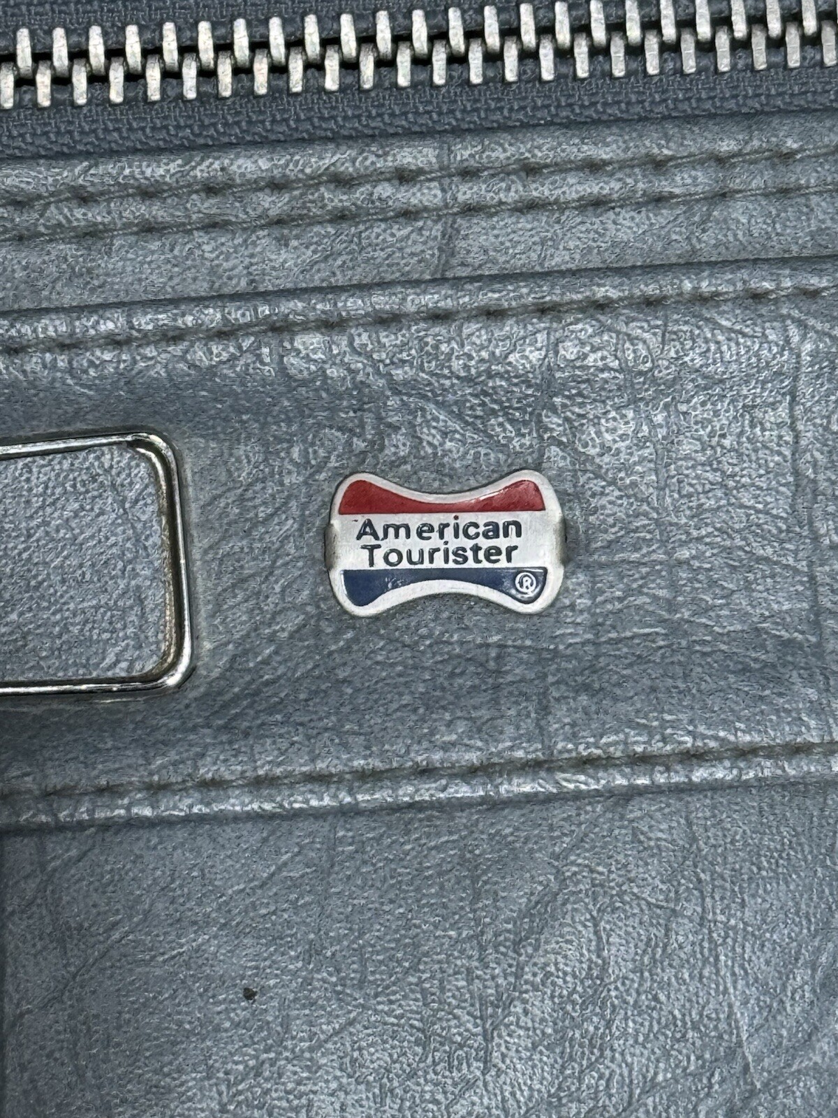 Vintage Luxury American Tourister Travel Suitcase Luggage Bag | Baby Blue