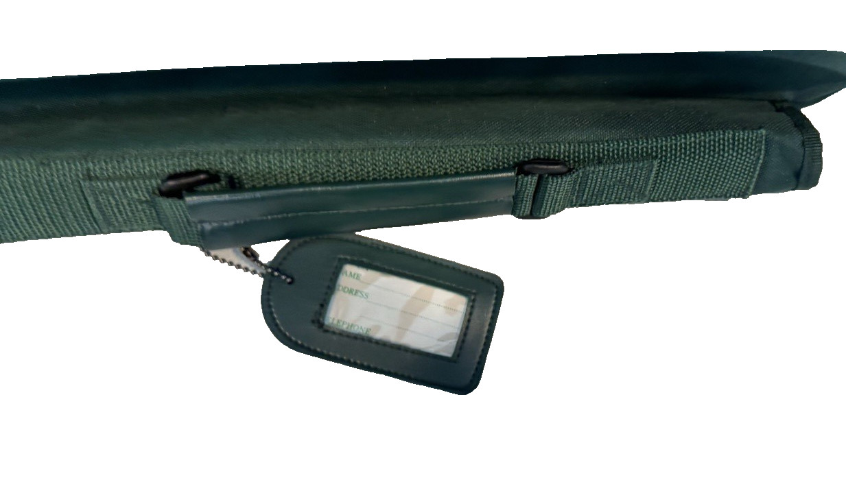 Green Computer Travel Luggage Bag w/ Strap 12 x 17 Zip