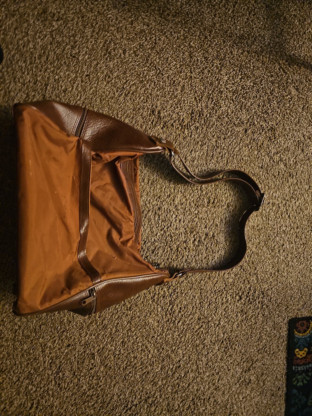 Vintage American Tourister Travel Carry on Bag Luggage Brown suitcase accessorie