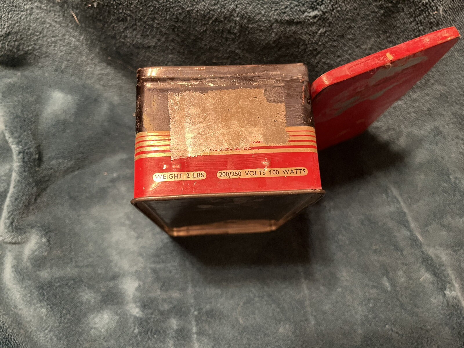 Vintage Prilect Traveling Iron & Metal Carry Case