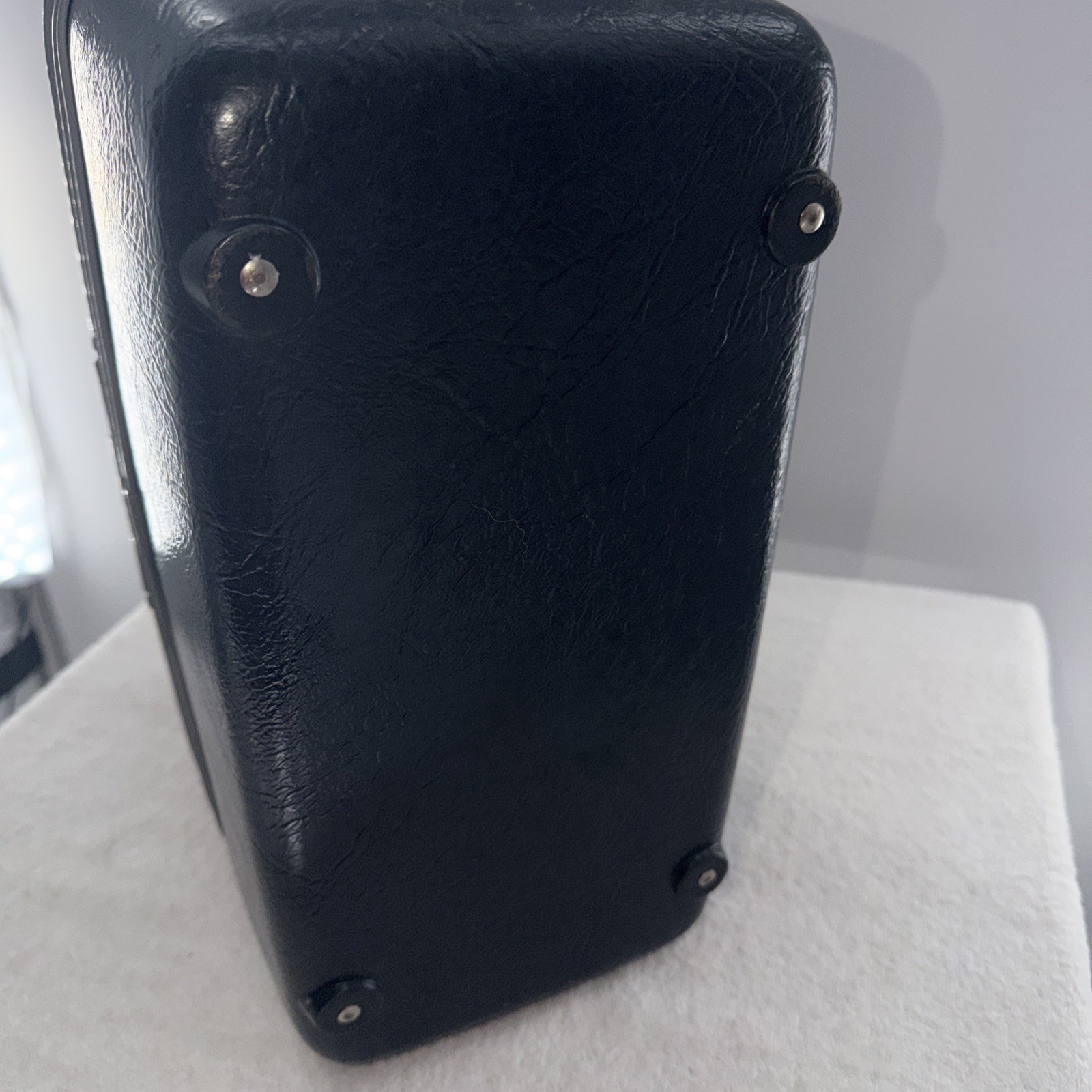 Samsonite Vanity Train Case with 2 Keys, Vintage Navy Blue With Tag Attached
