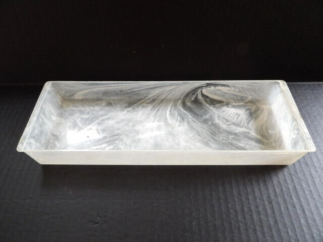 VINTAGE VACATIONER SUITCASE TRAIN CASE WHITE MARBLEIZED PLASTIC REPLACEMENT TRAY