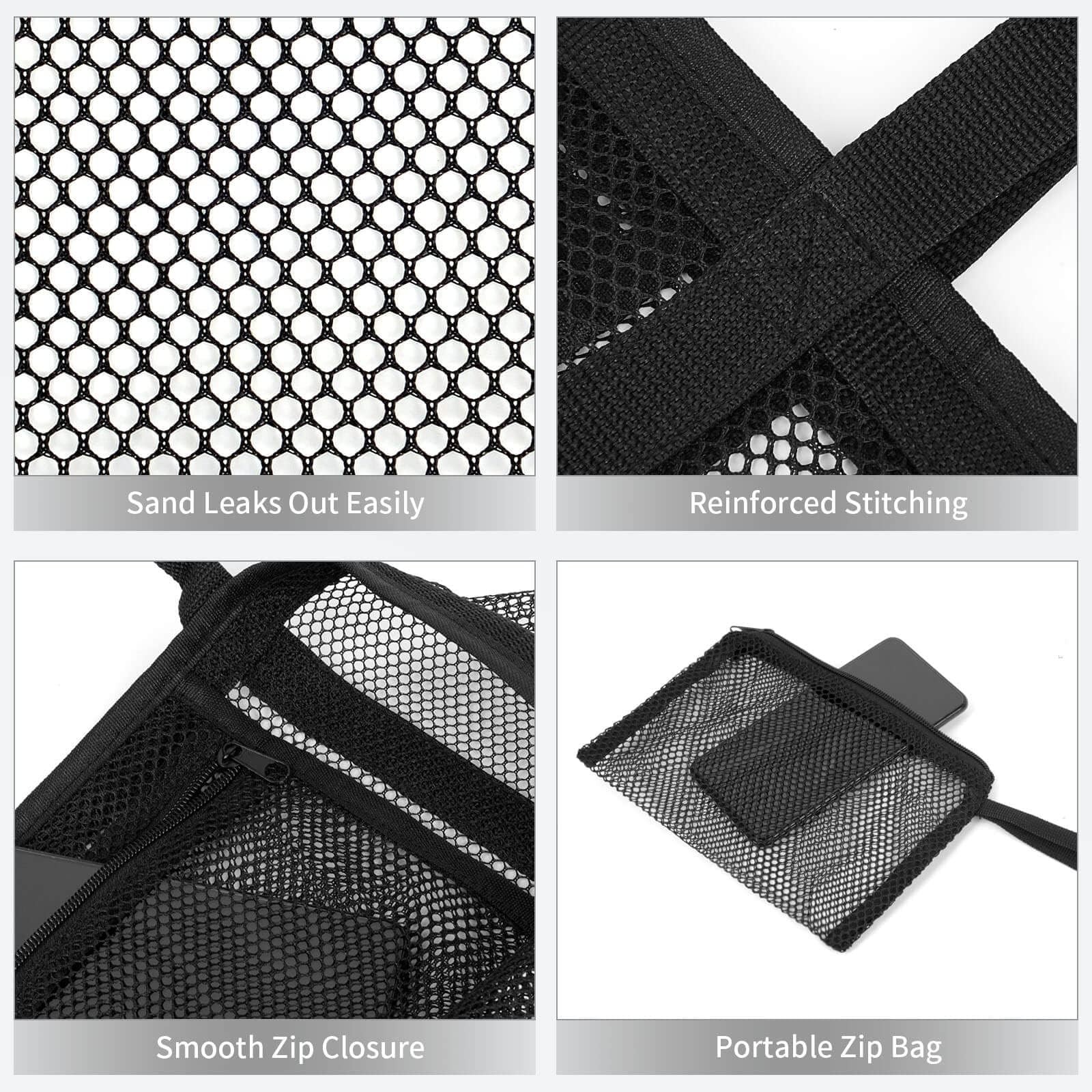 Iminuo Mesh Beach Bag – Pool Bag For Women Beach
