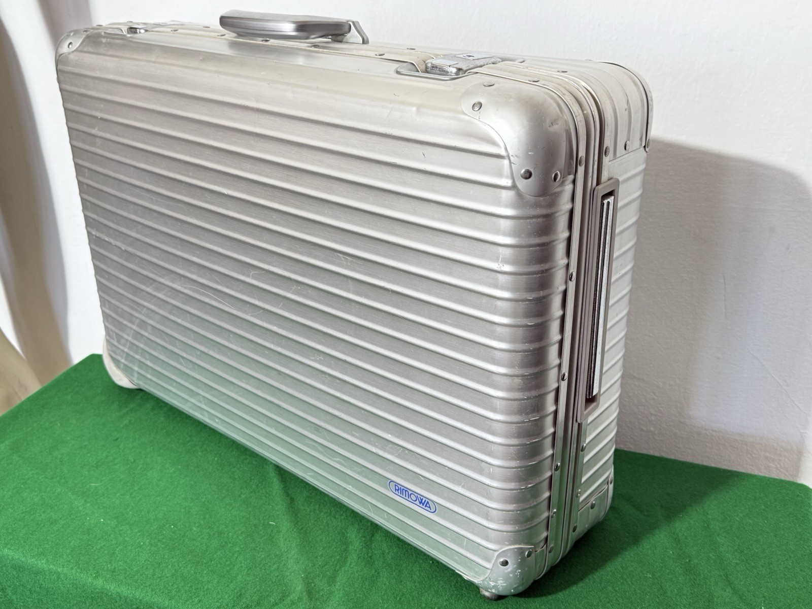 Vintage Rimowa Aluminum Suitcase Large Trunk Luggage Made in W. Germany 70cm