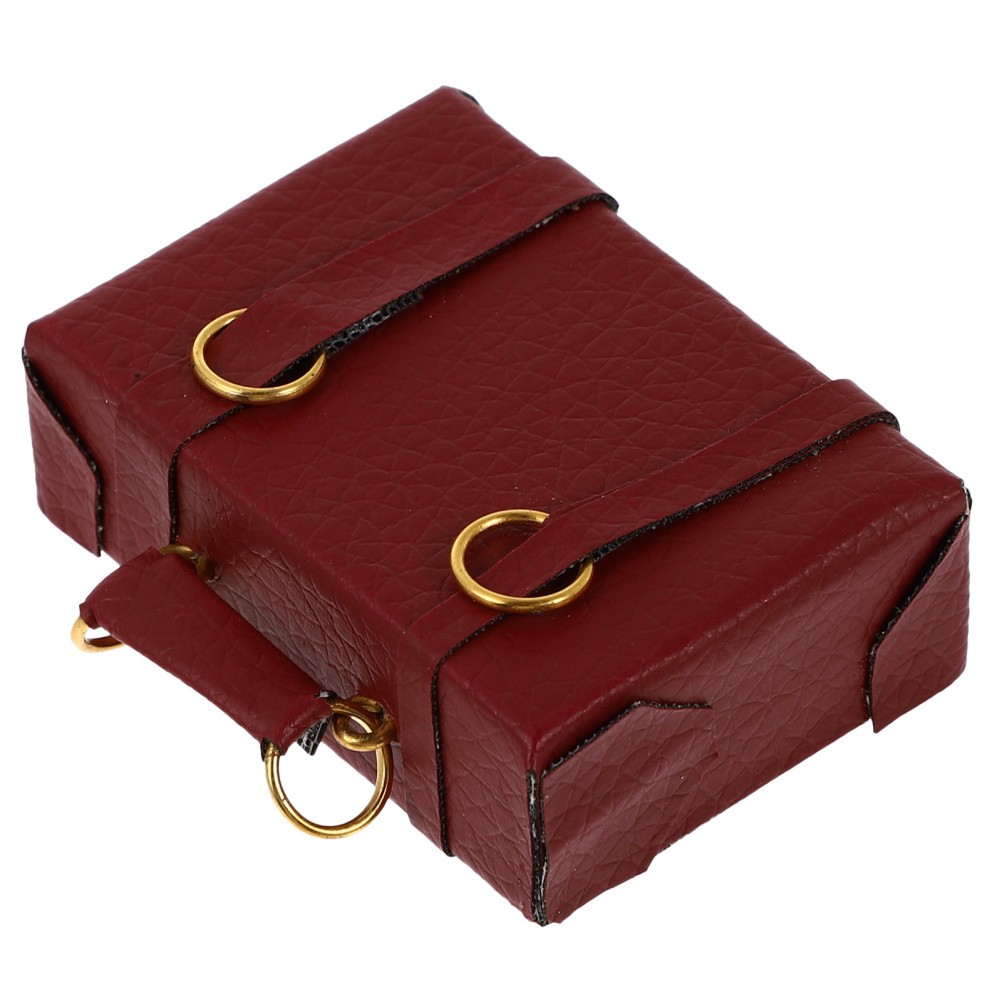 1pc Miniature Luggage Vintage Luggage Bag Mini House Decoration