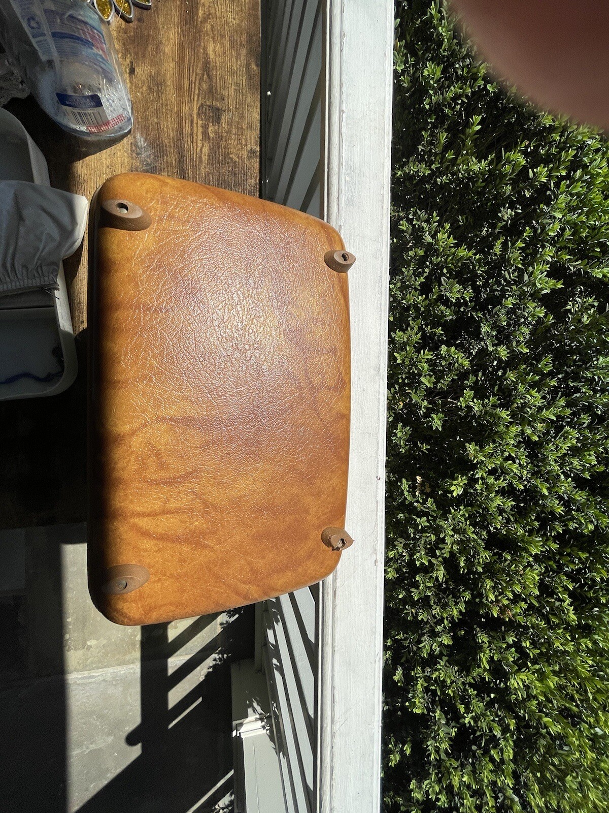 Vintage American Tourister Hard Shell Train Case Cosmetics Key Tray & Mirror