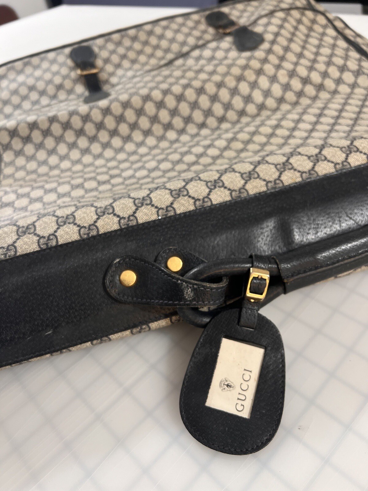 True vintage Gucci garment bag.