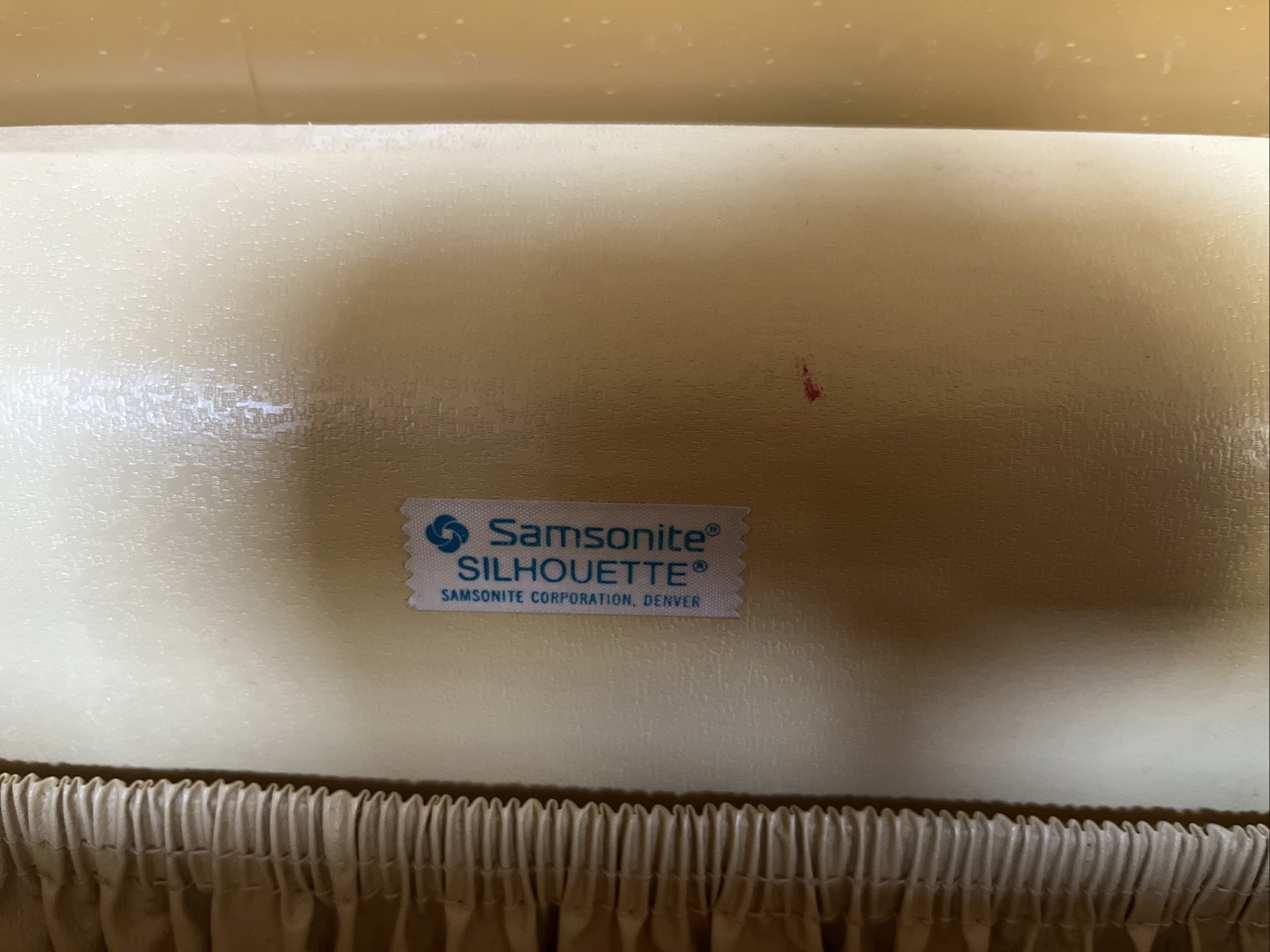 Vtg SAMSONITE SILHOUETTE Brown Makeup Train Travel Hard Shell Case Remove Tray