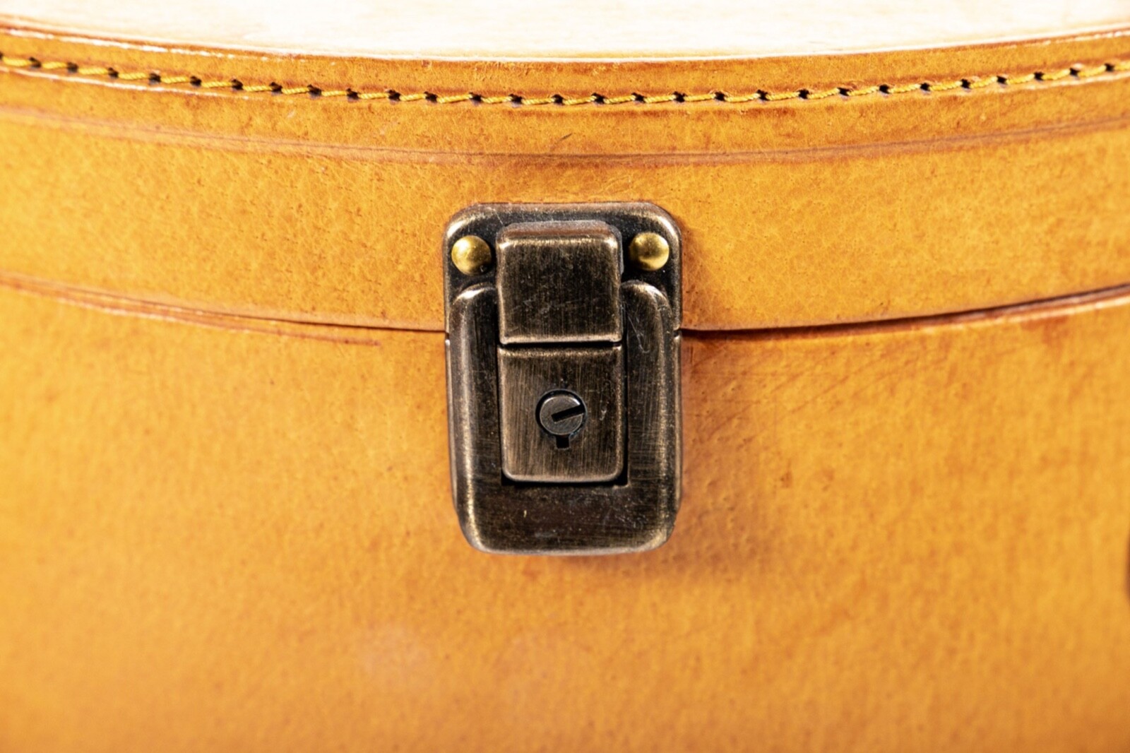 French 1950s Leather Nesting Train Cases—A Pair