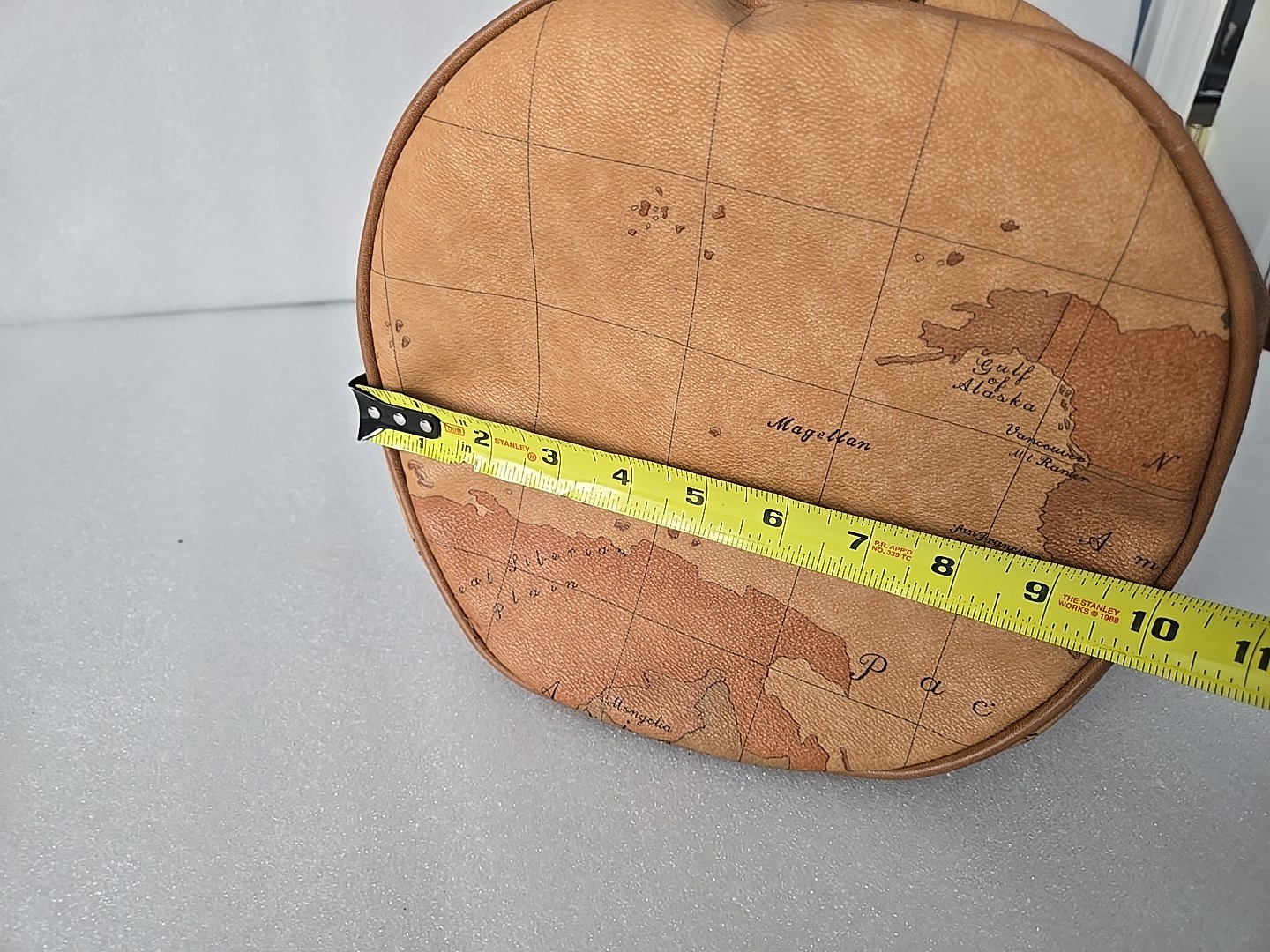 Vintage Magellan World Map Duffel Bag Weekender Carry-On 1990s