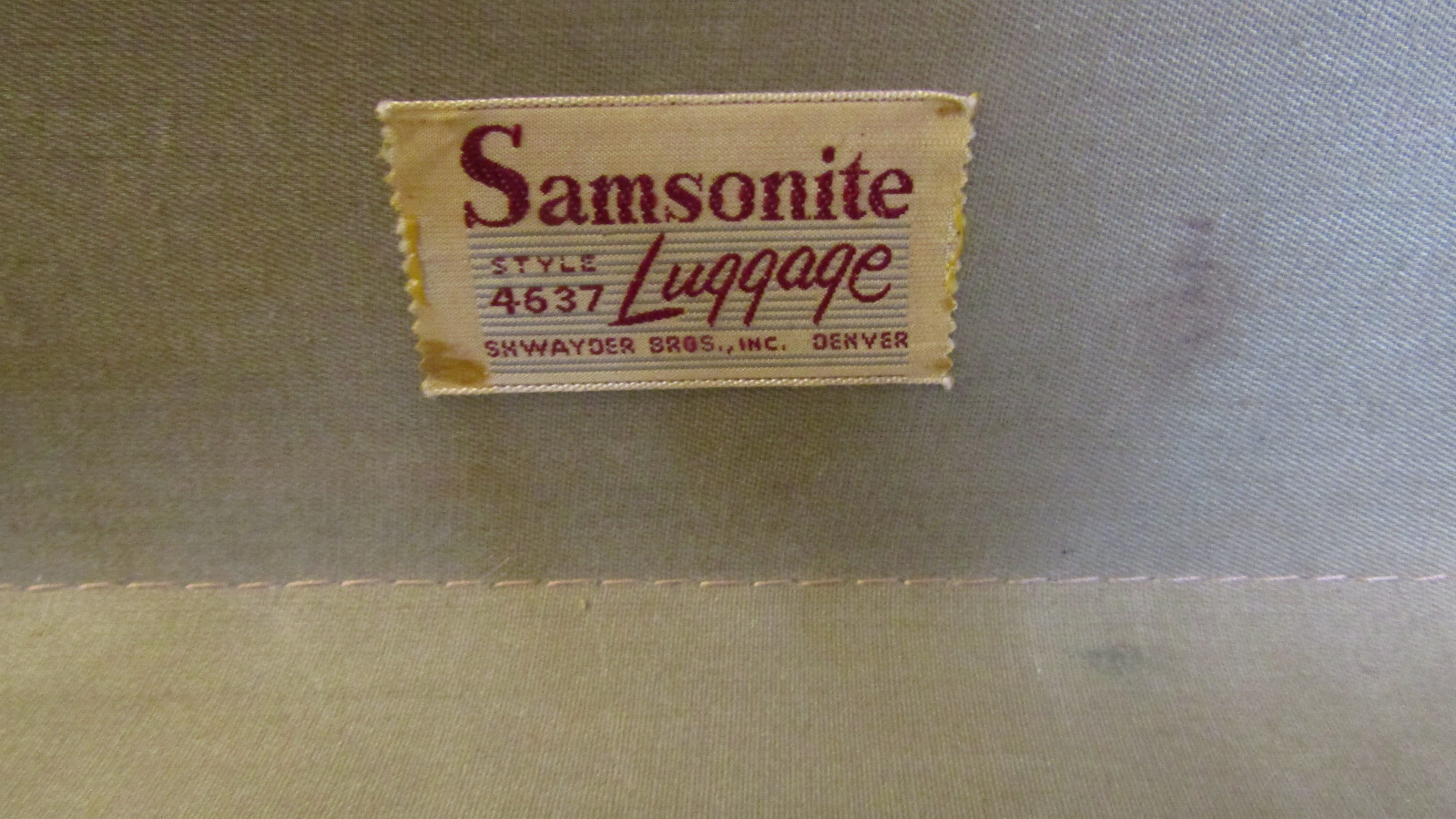 Vtg Large Samsonite 24″ Shwayder Bros. Leather Hard Shell Luggage Suitcase Brown