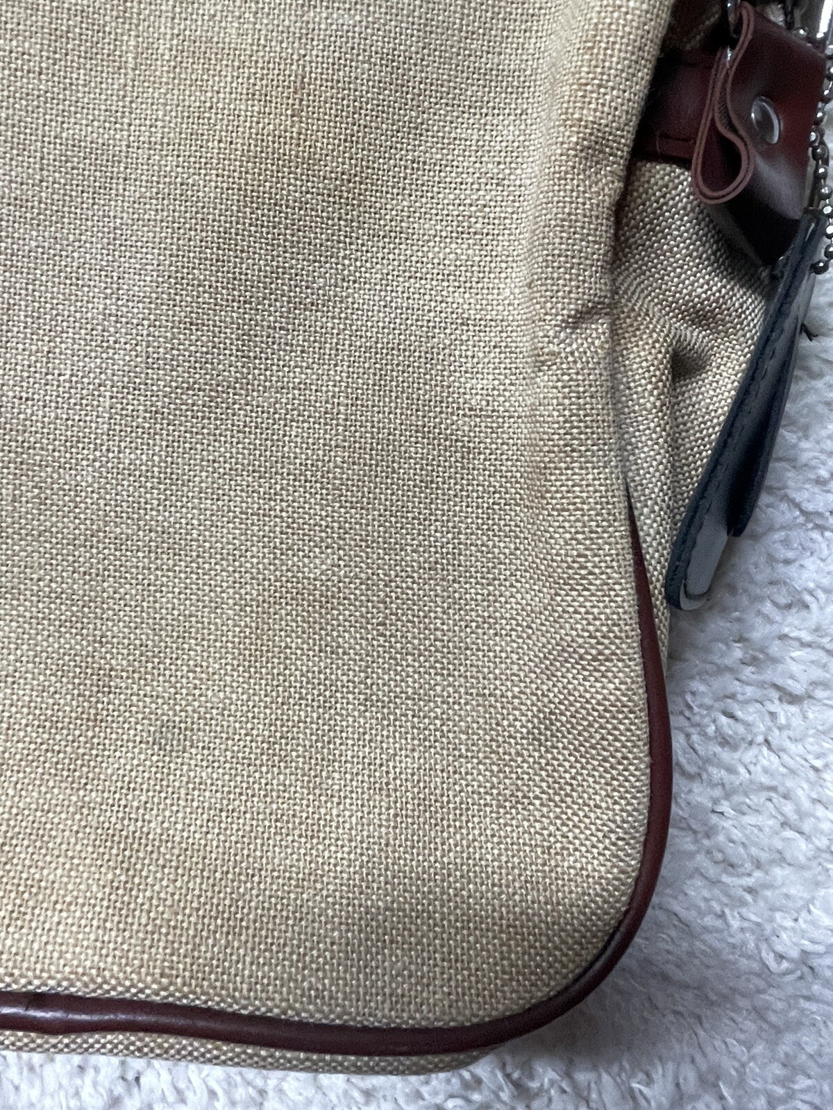 Samsonite Vintage Shoulder Bag Travel Khaki Tan brown luggage Airline Carry On