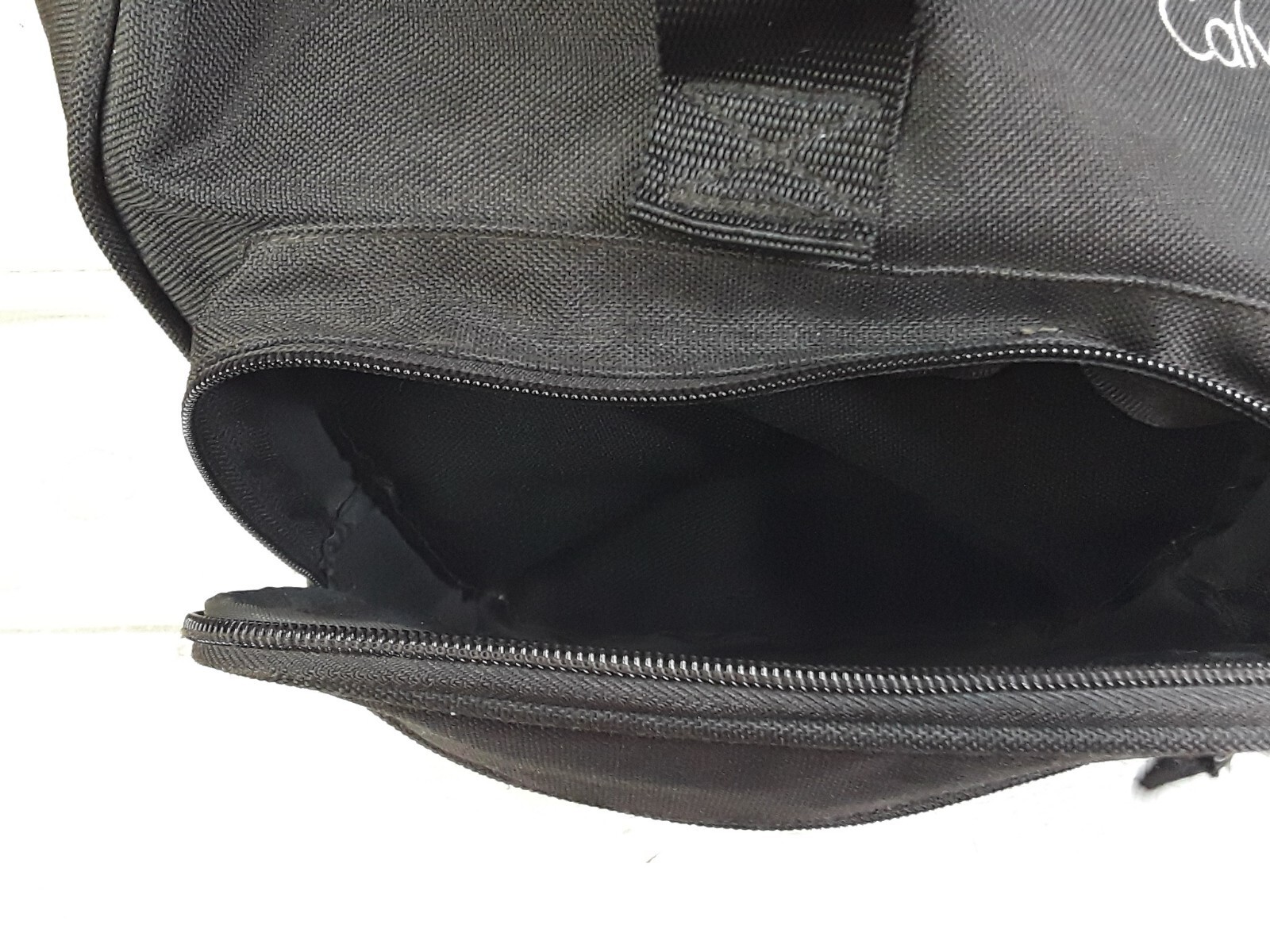 Vintage Calvin Klein Black Travel Weekend Carry on Duffle Bag Cosmetics Fragranc