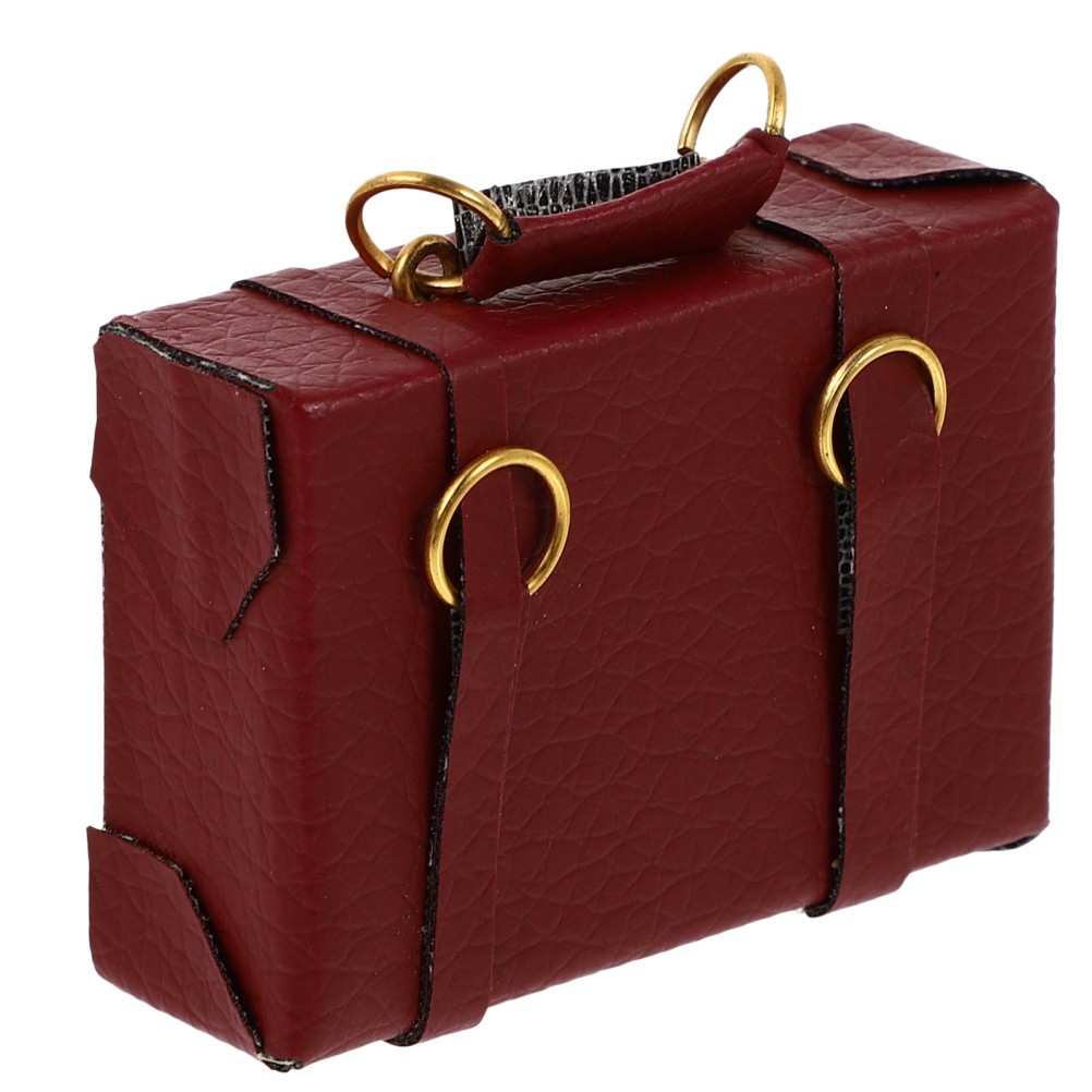 1pc Miniature Luggage Vintage Luggage Bag Mini House Decoration