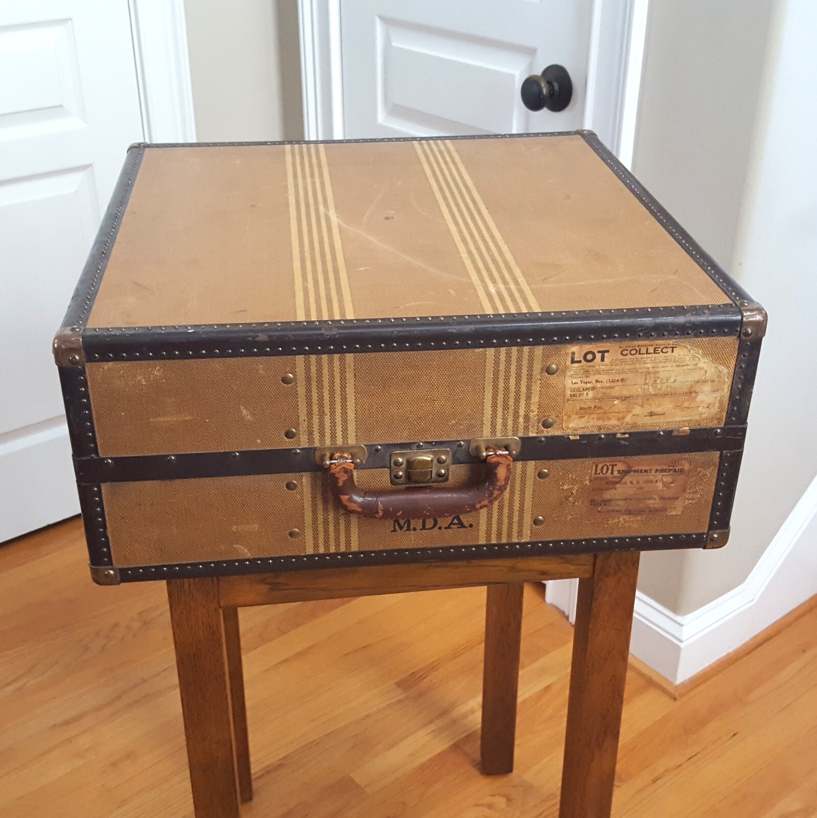Vintage 1920s/40s Hartmann Shoe Suitcase Gibraltarized 12 Corduroy Compartments!
