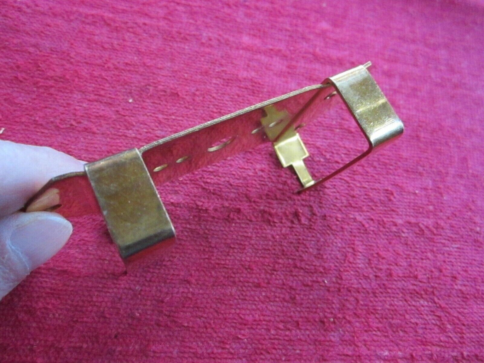 2 ANTIQUE VINTAGE SUITCASE LUGGAGE STEAMER TRUNK COAT HANGER BRACKET PART #1