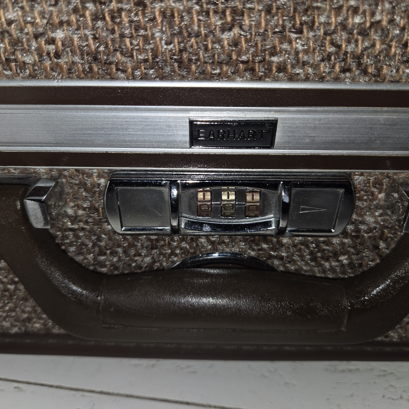 Amelia Earhart Tweed Vintage Luggage Made For The Baltimore Luggage Company