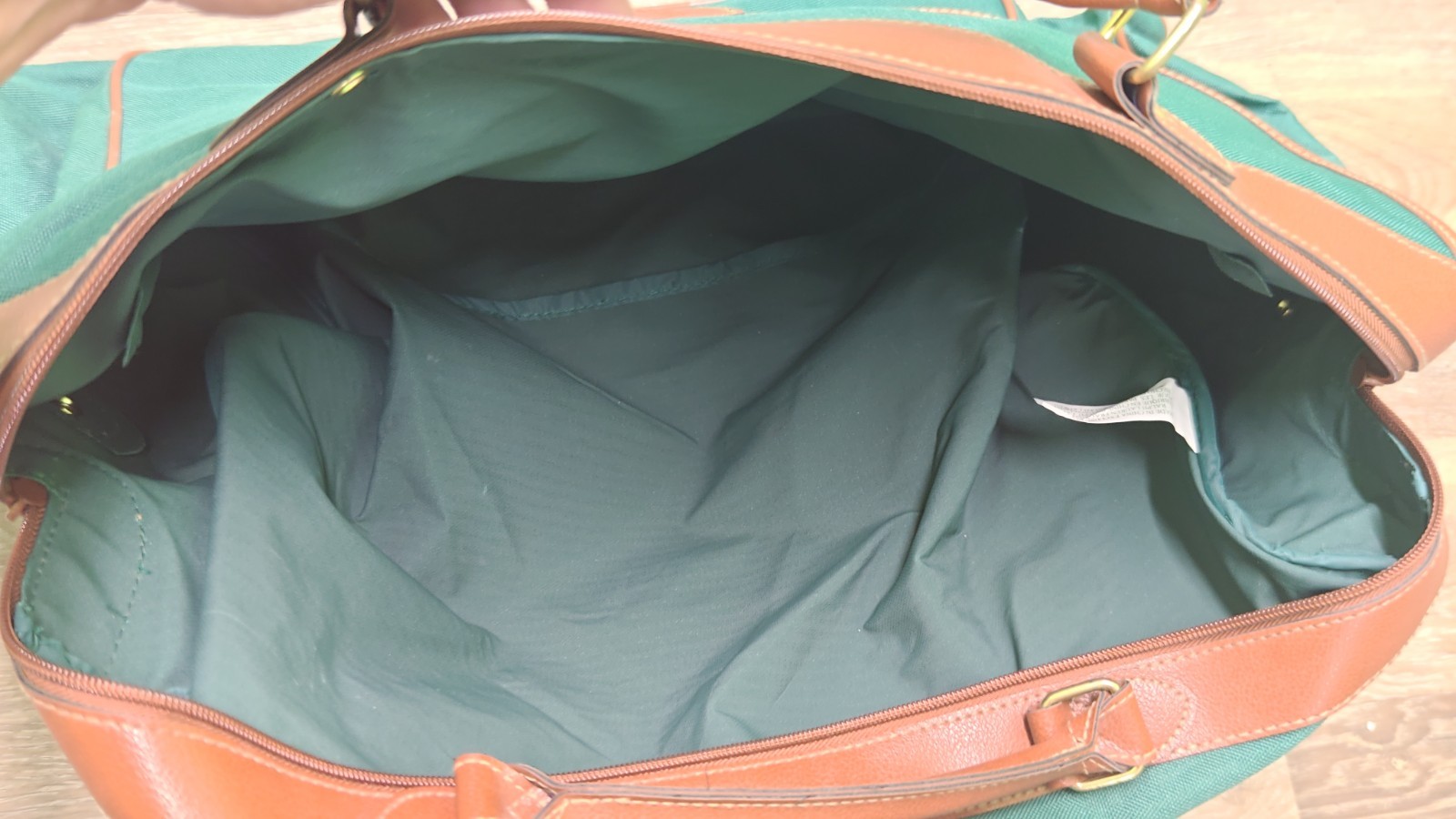 POLO RALPH LAUREN Vintage 90s Heritage Green Canvas Weekender Duffel