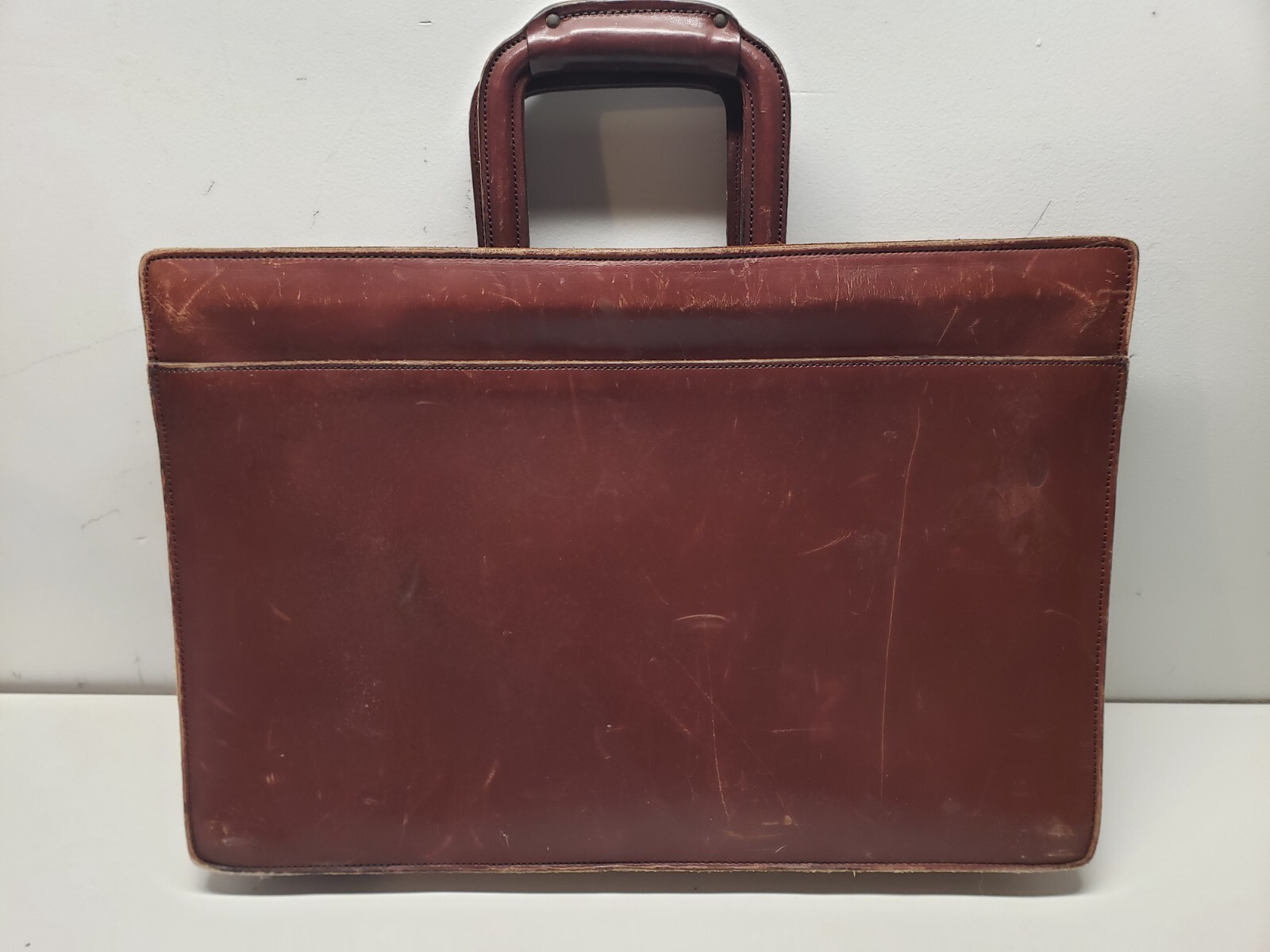 vintage Hartmann Luggage Leather Briefcase Satchel 17″ x 12″