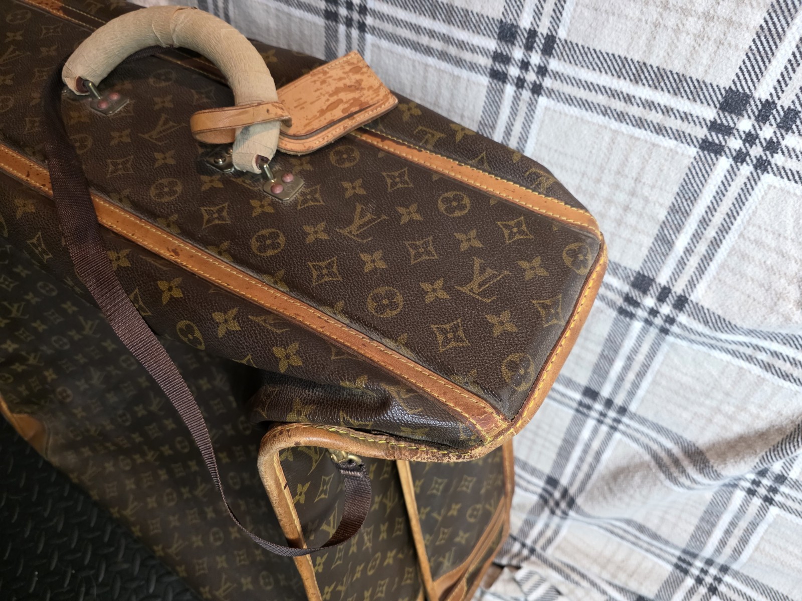 Louis Vuitton Monogram Garment Bag Canvas Suitcase Travel Luggage With Hangers