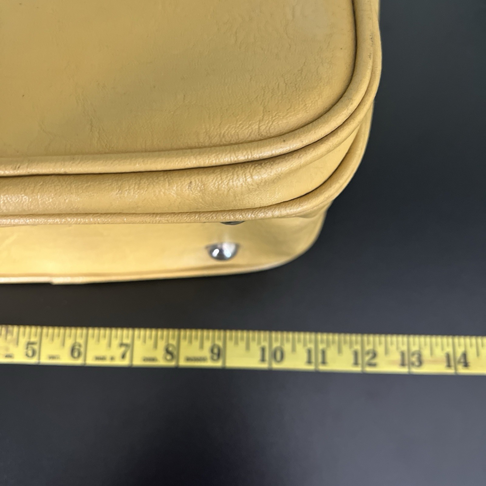 2 Vintage 1970s Yellow Samsonite Silhouette Travel Carry On Luggage Tote Bag