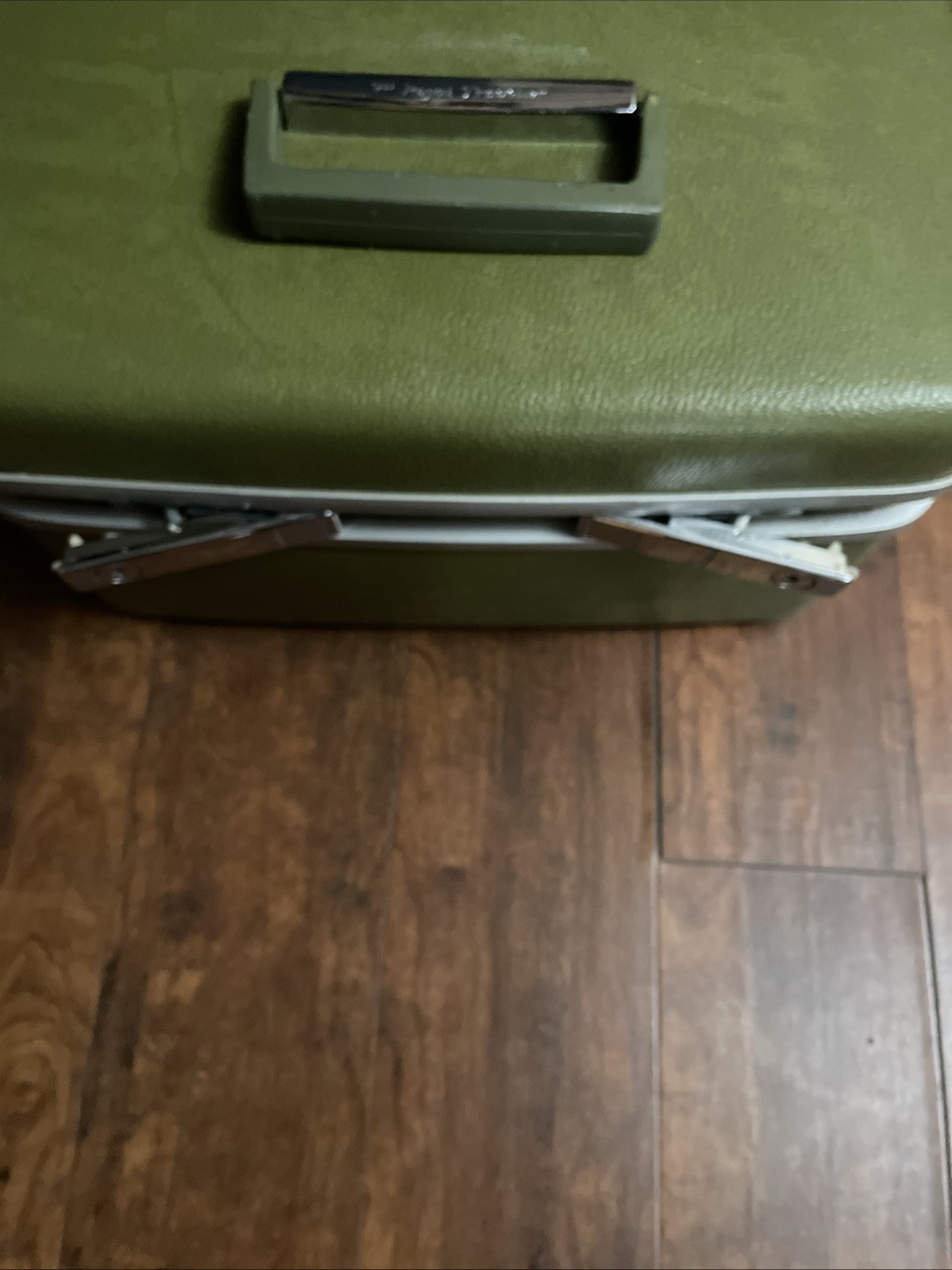 Samsonite Vintage Green Royal Traveller Medalist Cosmetic Makeup Case No Key GC