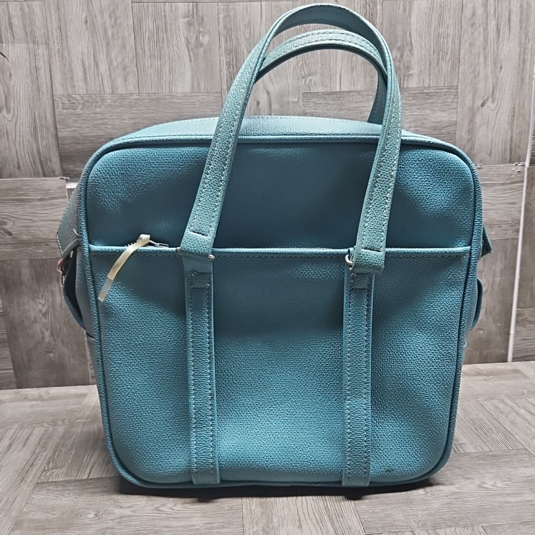 Samsonite Silhouette Blue Carry On Luggage Tote Bag Vintage